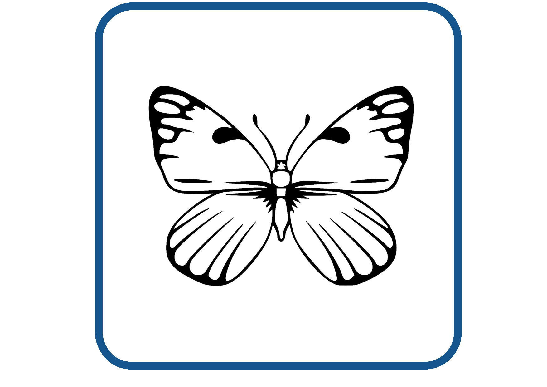 Vlinder design 33 sticker
