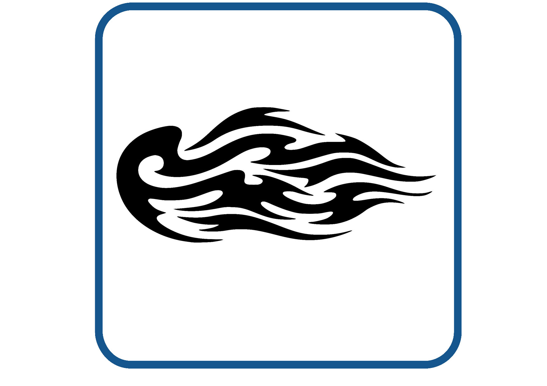 Vlammen design 58 sticker