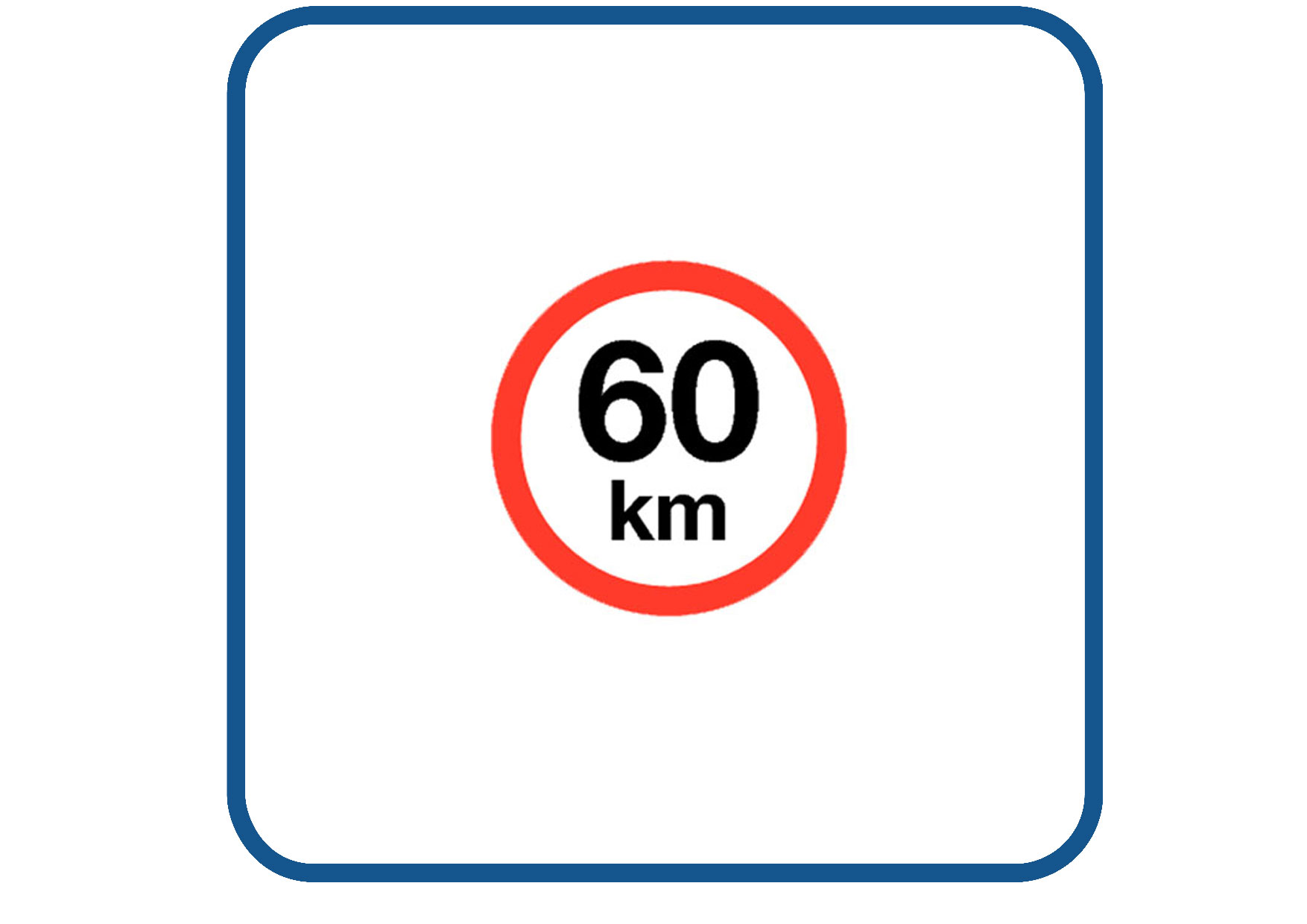 Max 60 KM sticker