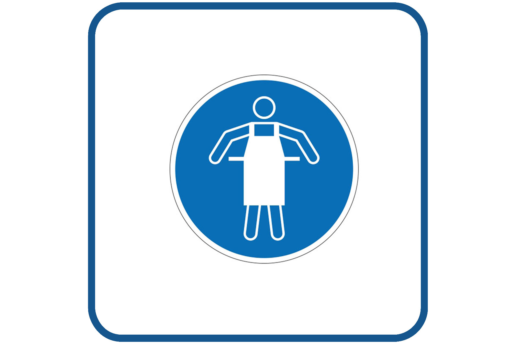 Schort verplicht sticker