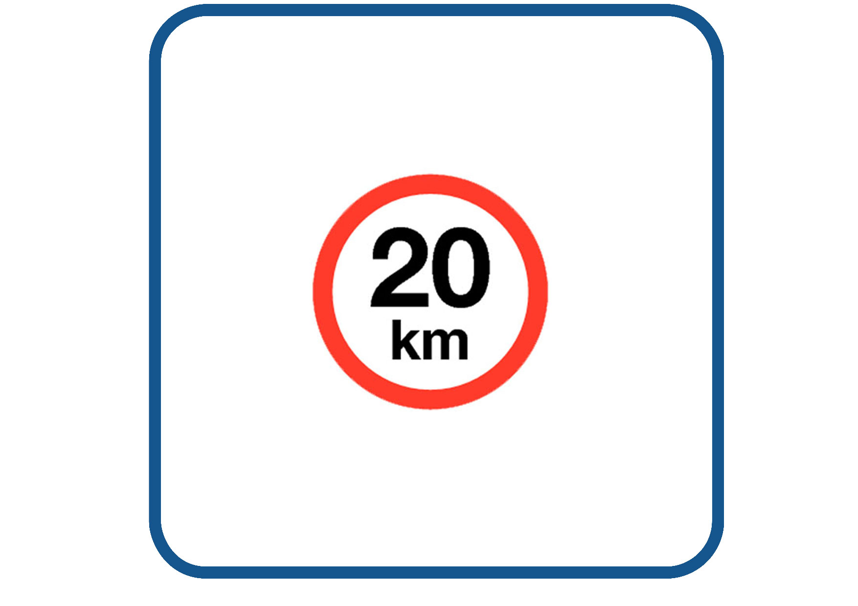 Max 20 KM sticker