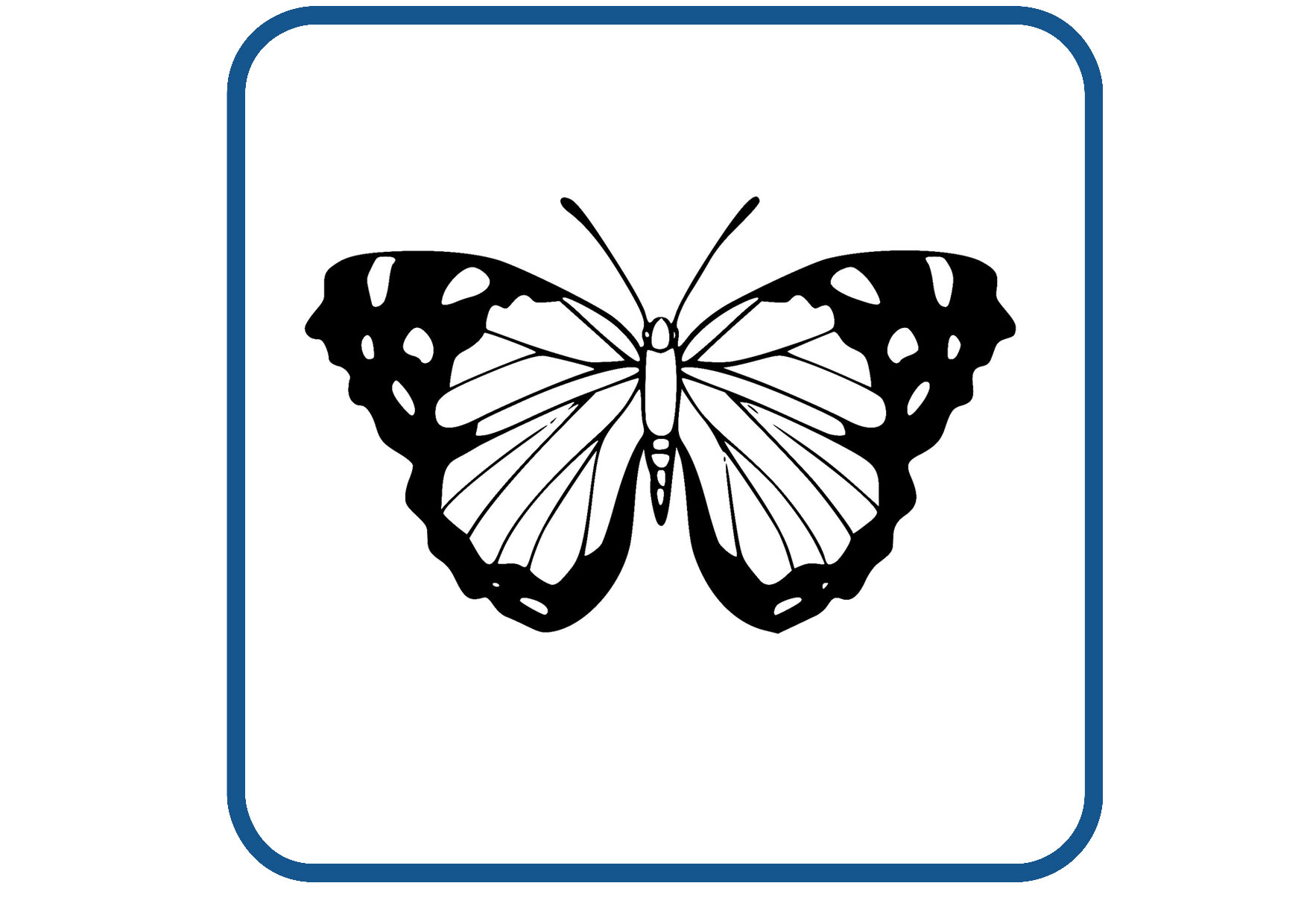 Vlinder design 46 sticker