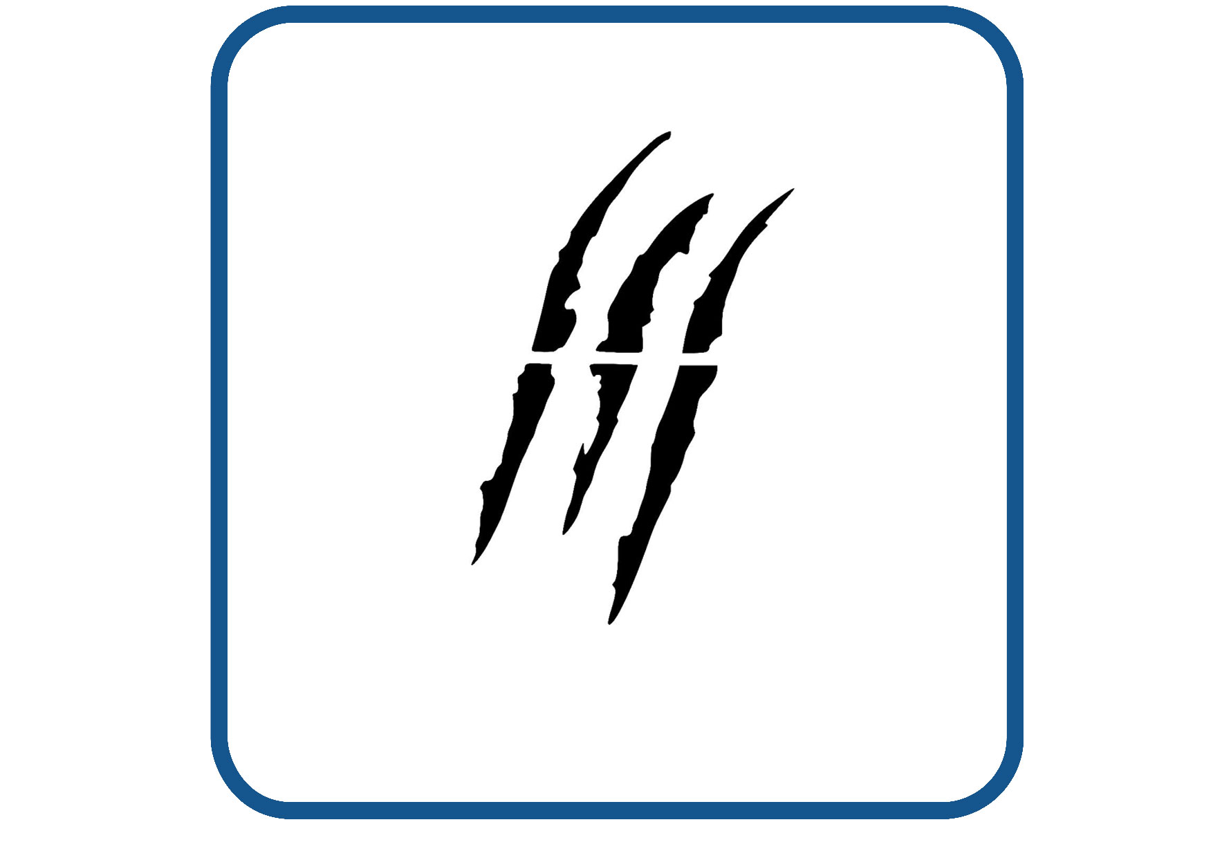 Monster klauw sticker