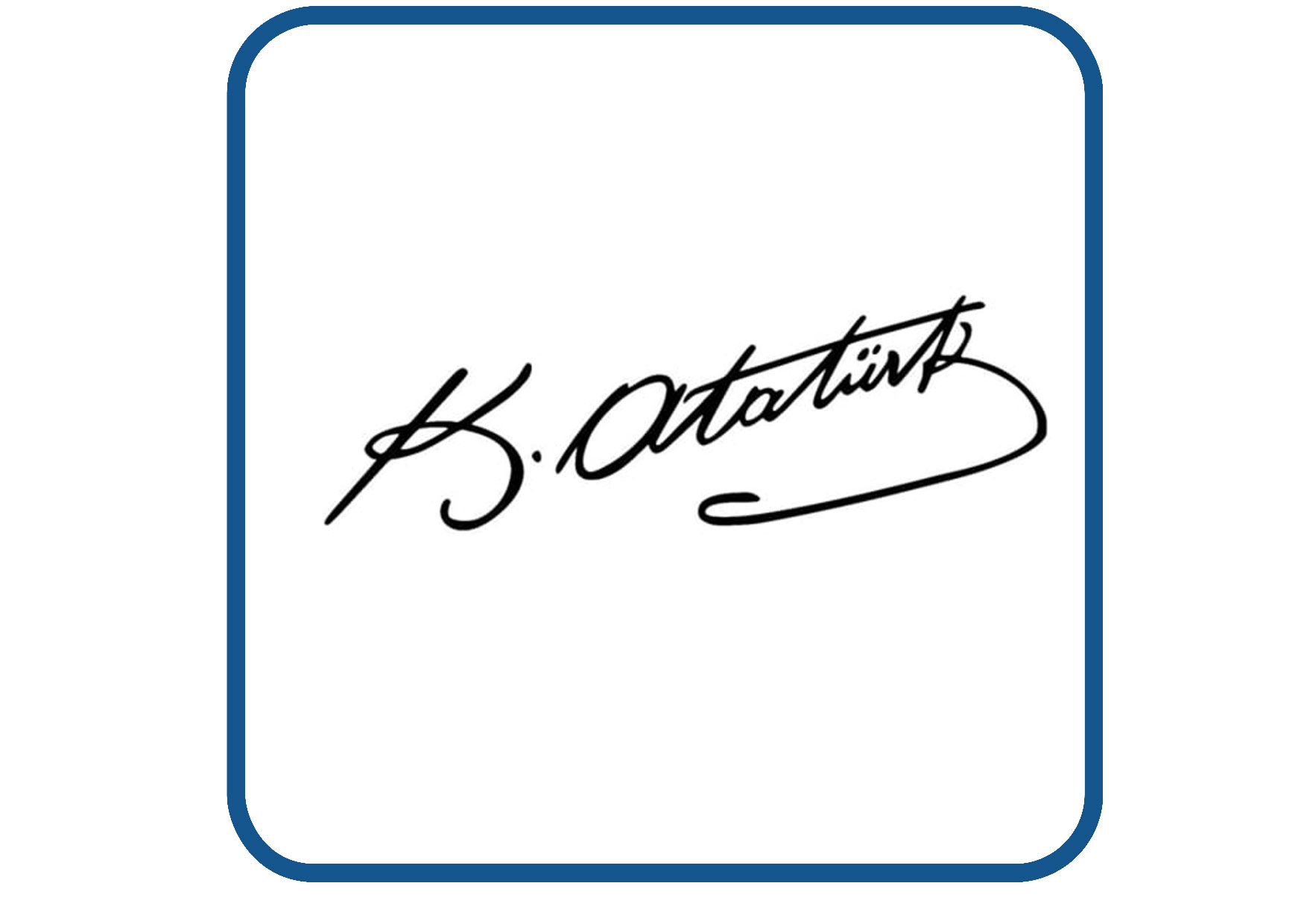 Ataturk imza sticker
