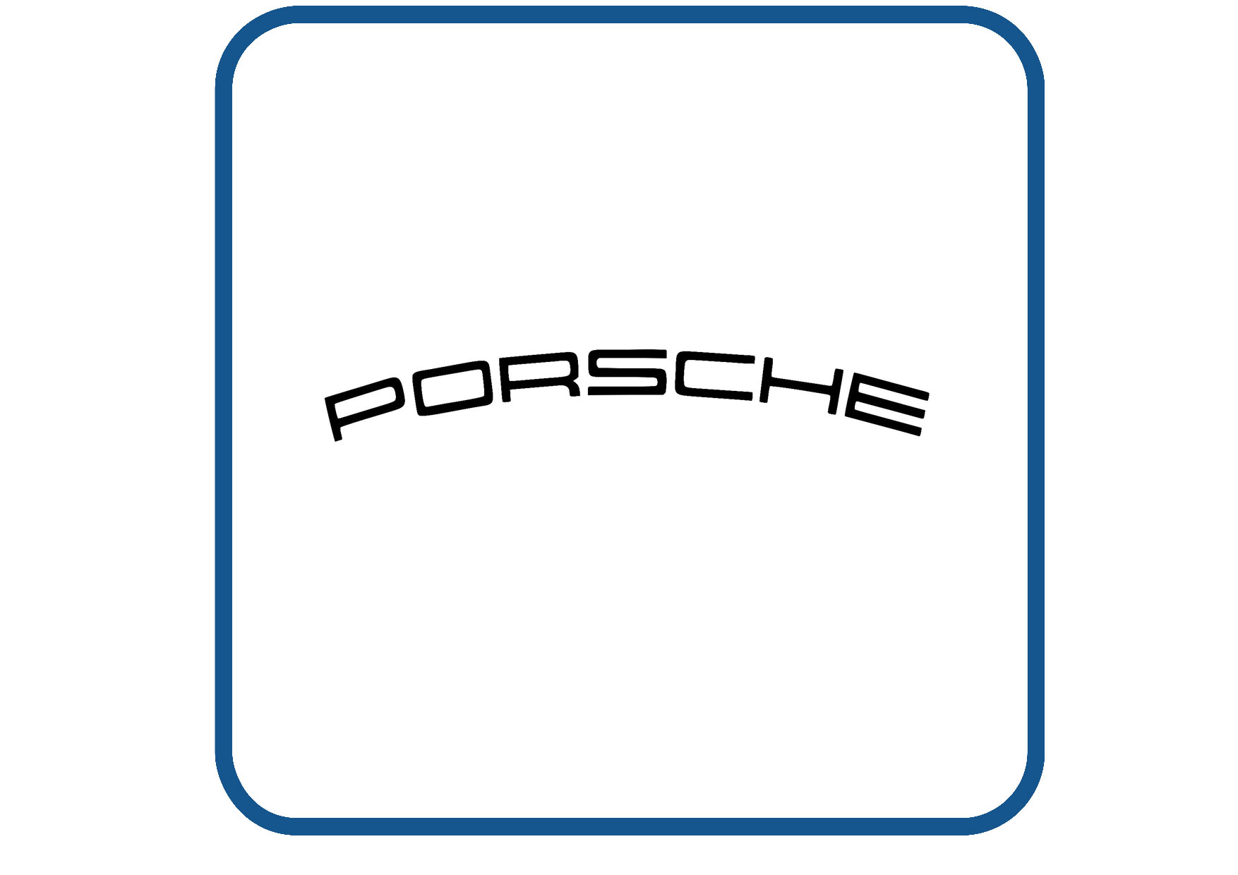 Porsche rond remklauw sticker