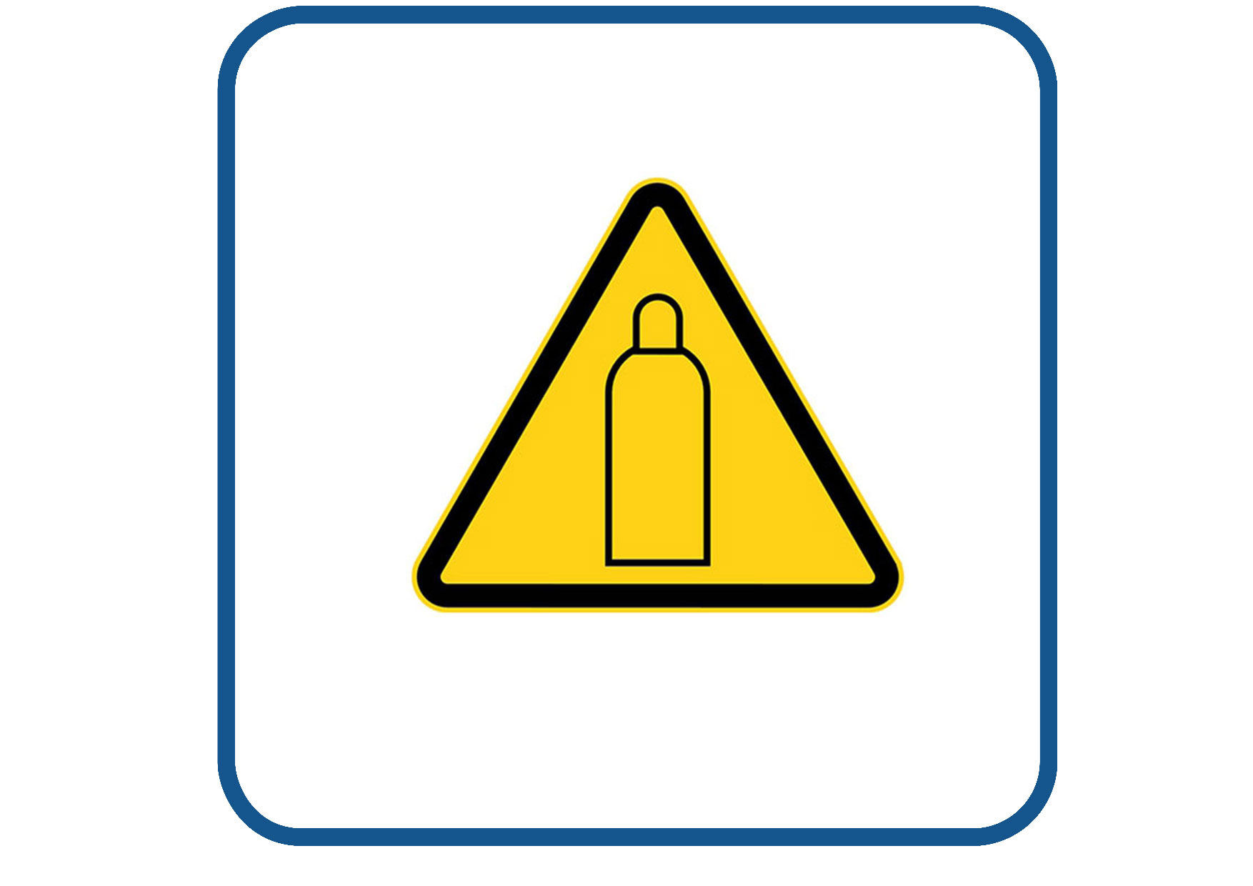 Gasfles sticker