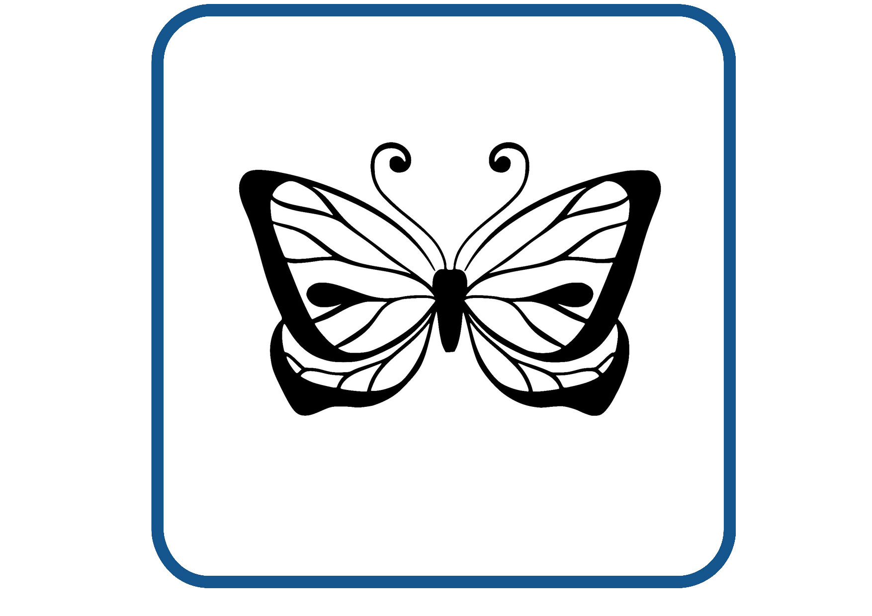 Vlinder design 12 sticker