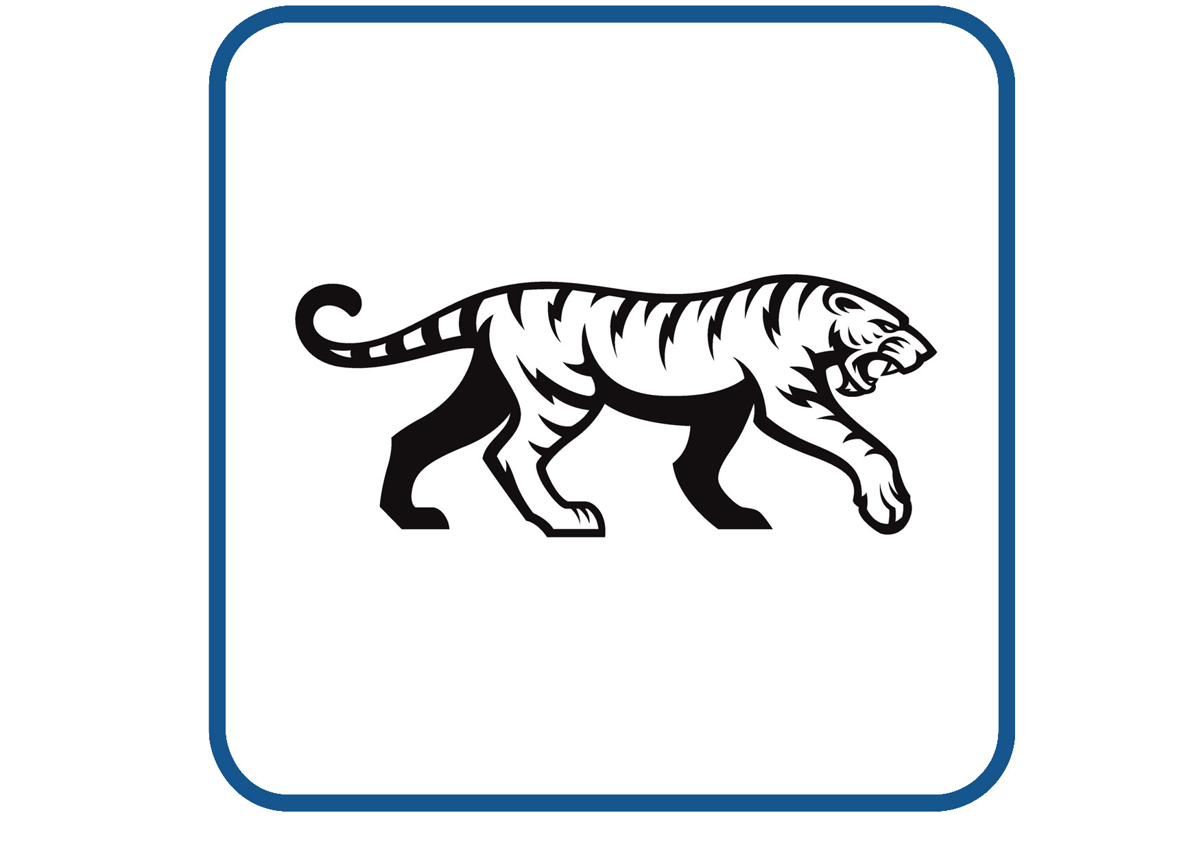 Tijger design 2 sticker