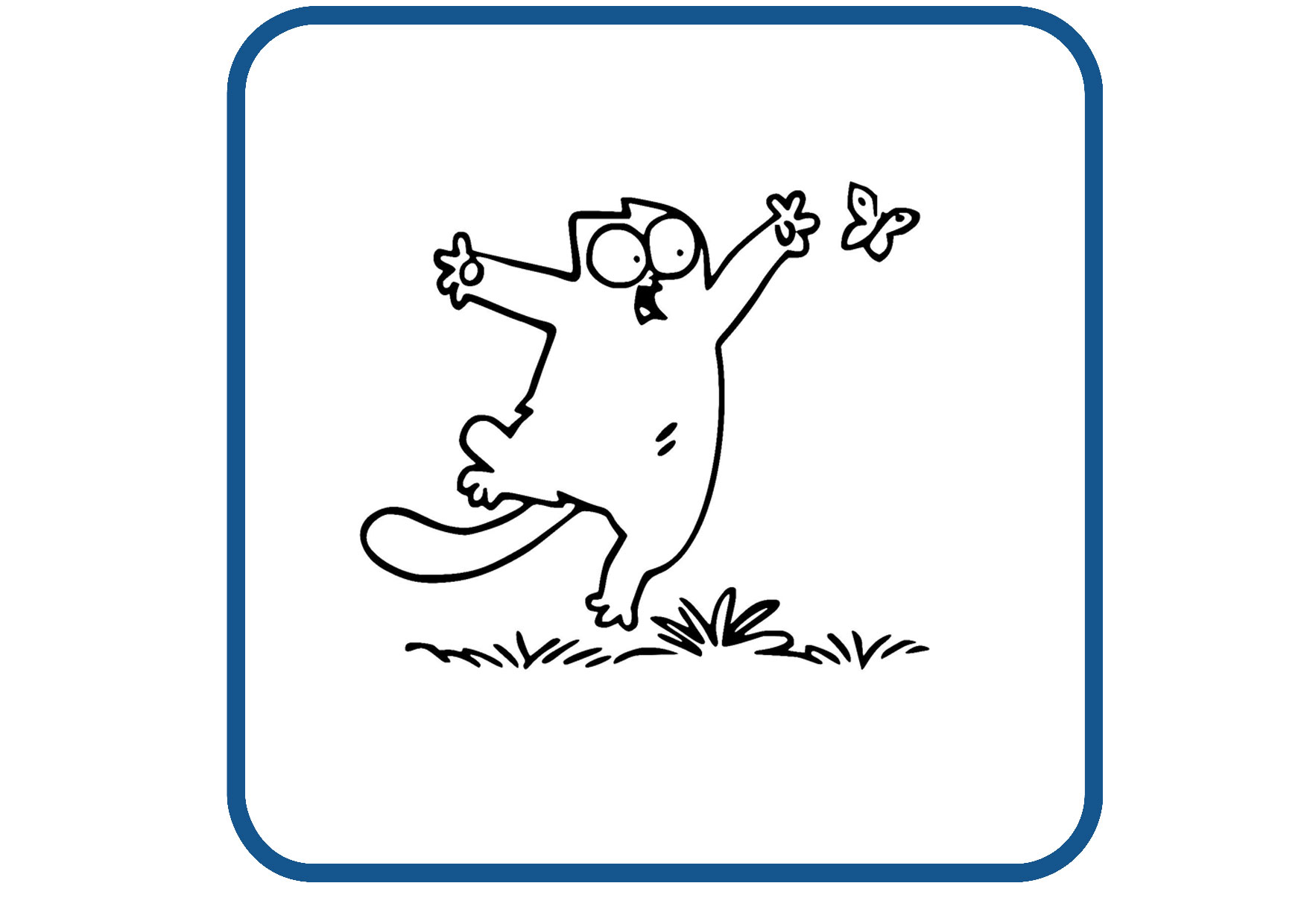 Simon Katze design 6 sticker