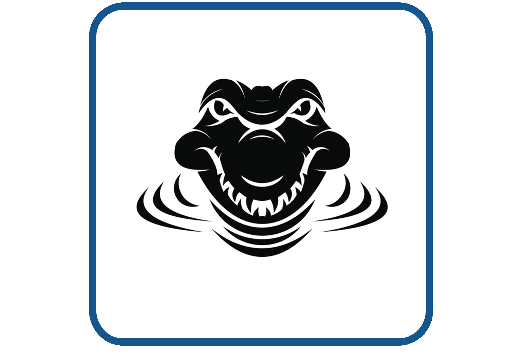 Krokodil design 4 sticker
