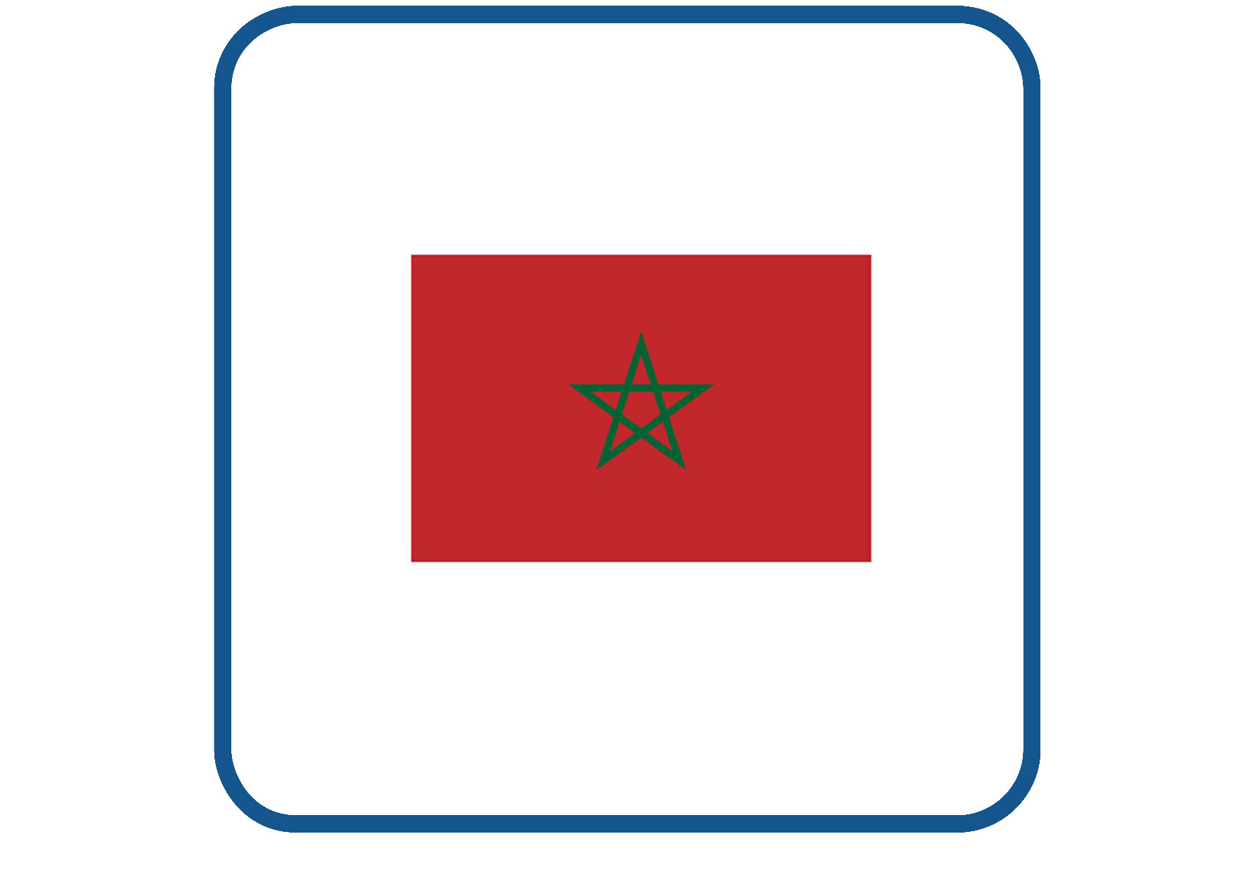 Marokko vlag sticker