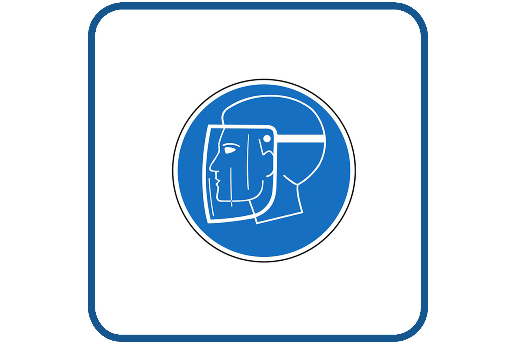 Gelaatbescherming sticker
