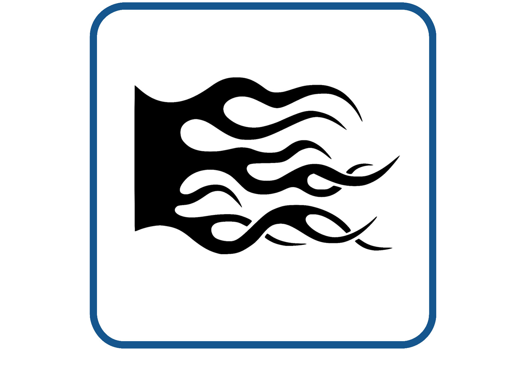 Vlammen design 46 sticker