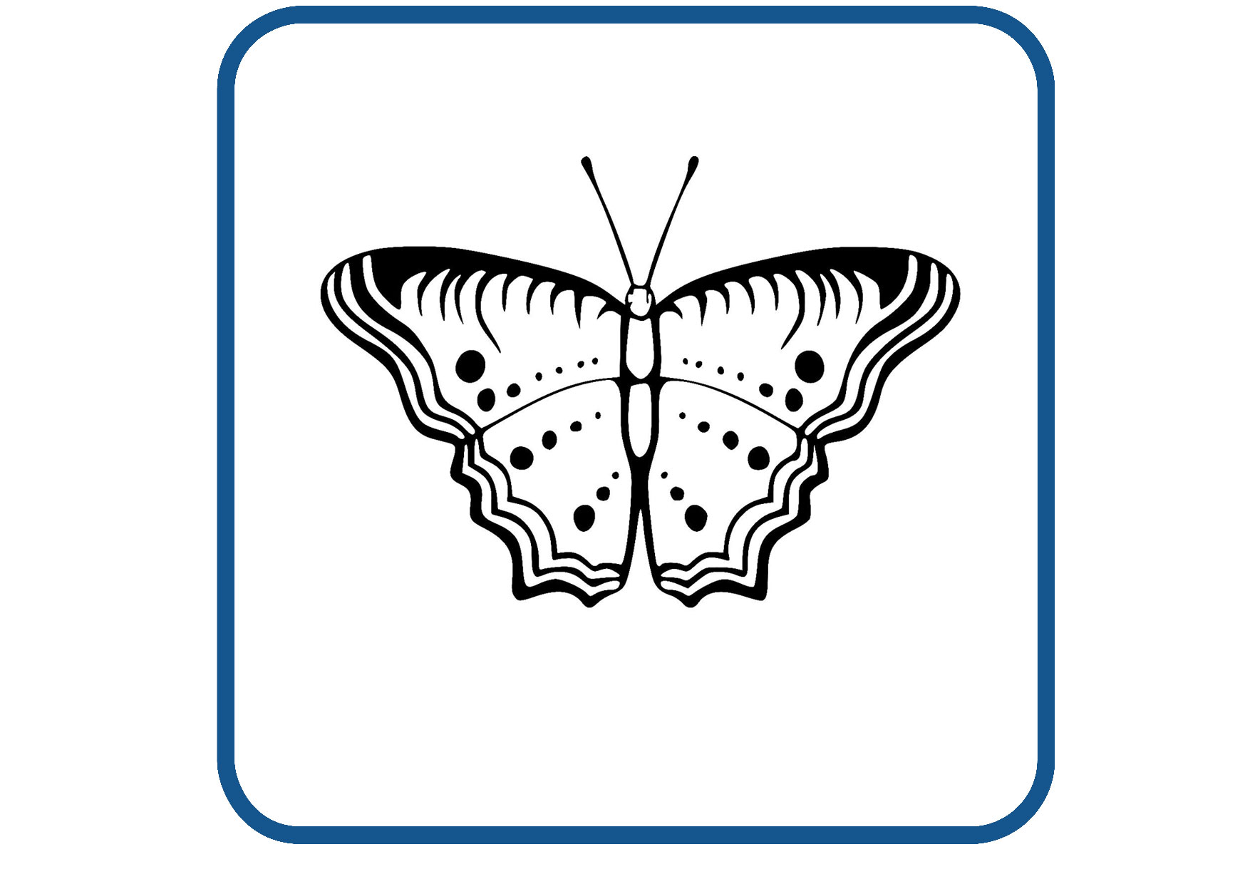 Vlinder design 43 sticker