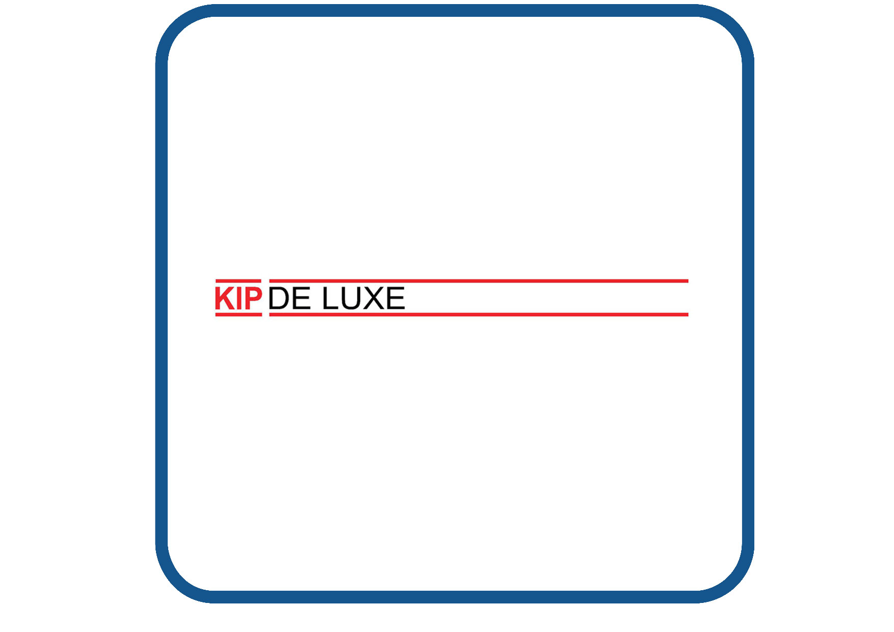Kip De Luxe caravan en camper sticker