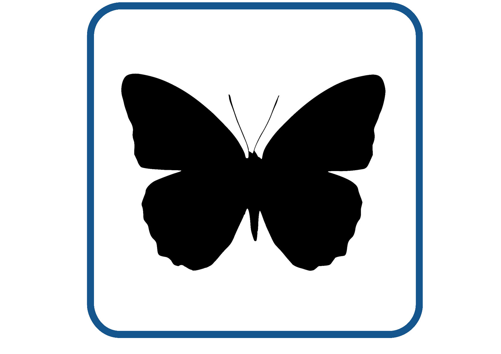 Vlinder design 22 sticker