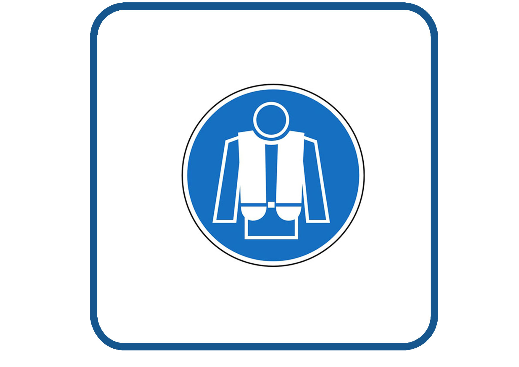 Zwemvest sticker