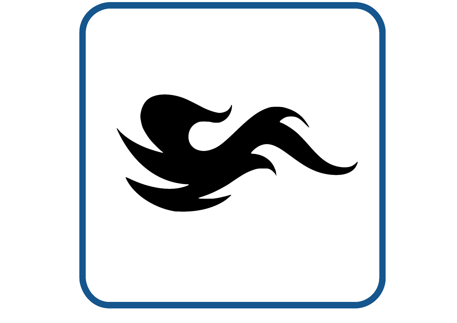 Vlammen design 30 sticker