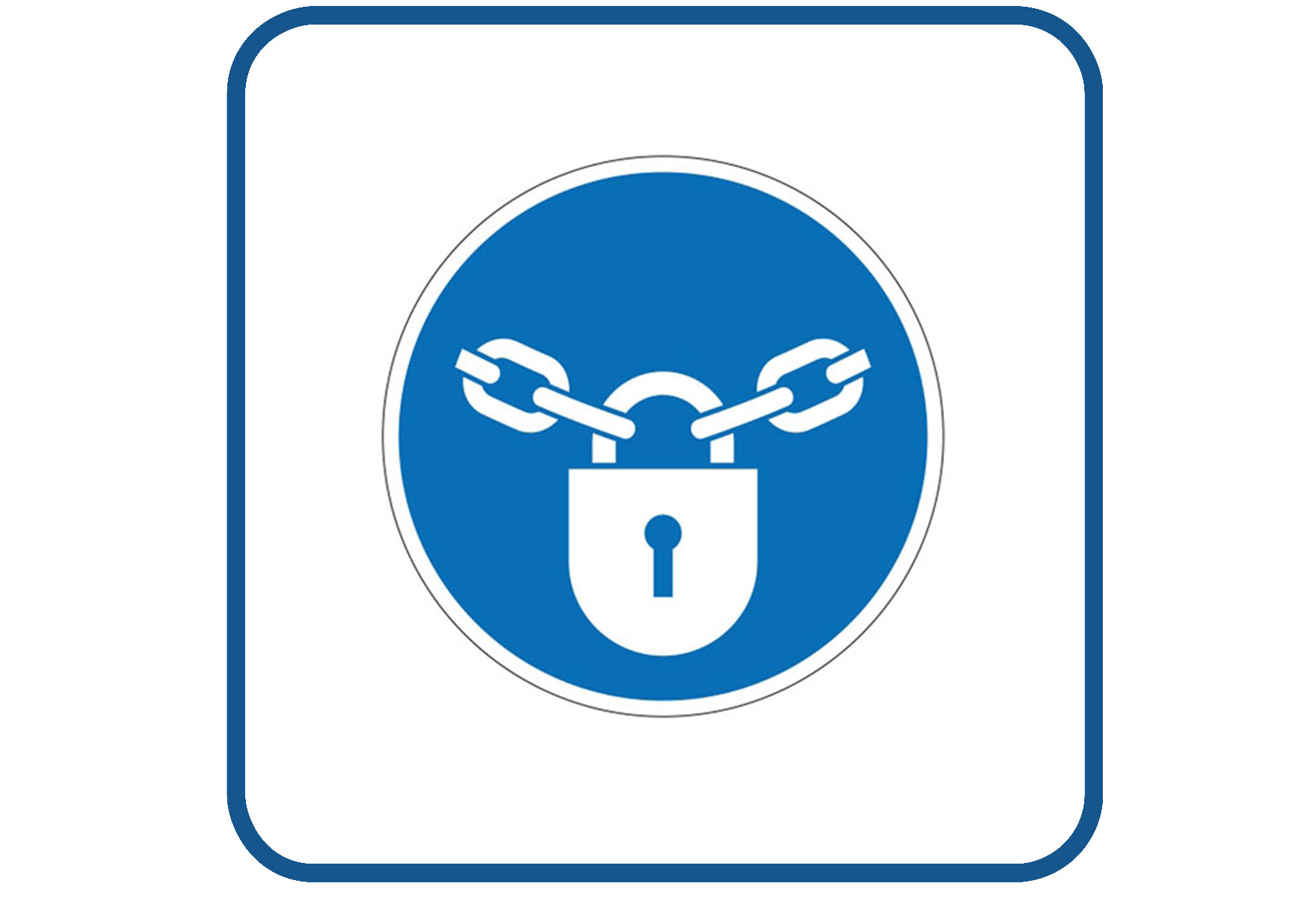 Afsluiten sticker