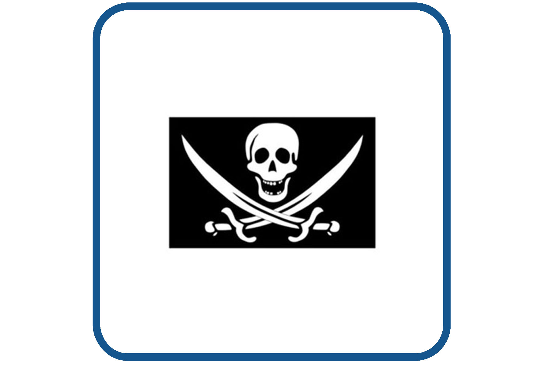 Piraten vlag sticker