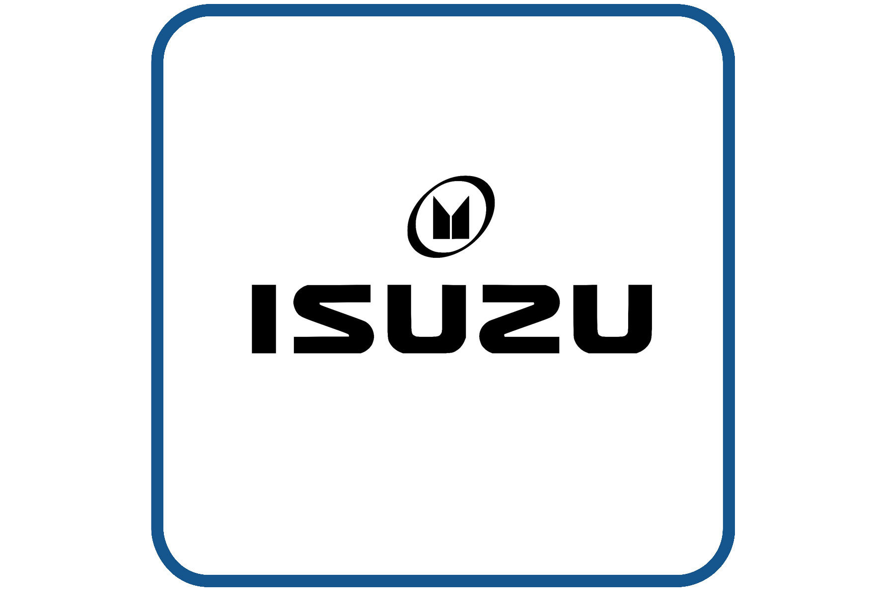 Isuzu met logo sticker