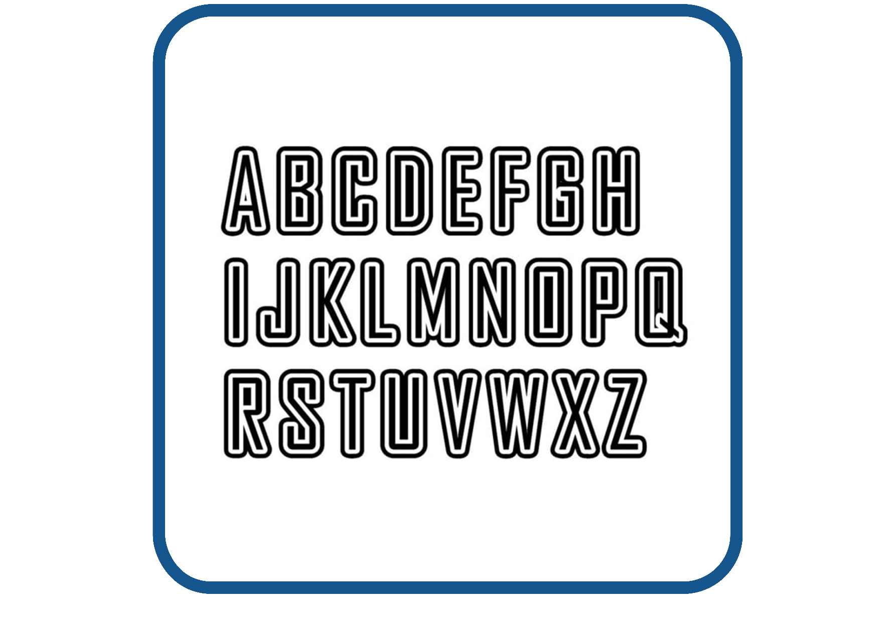 Letterhoogte 10 cm sticker