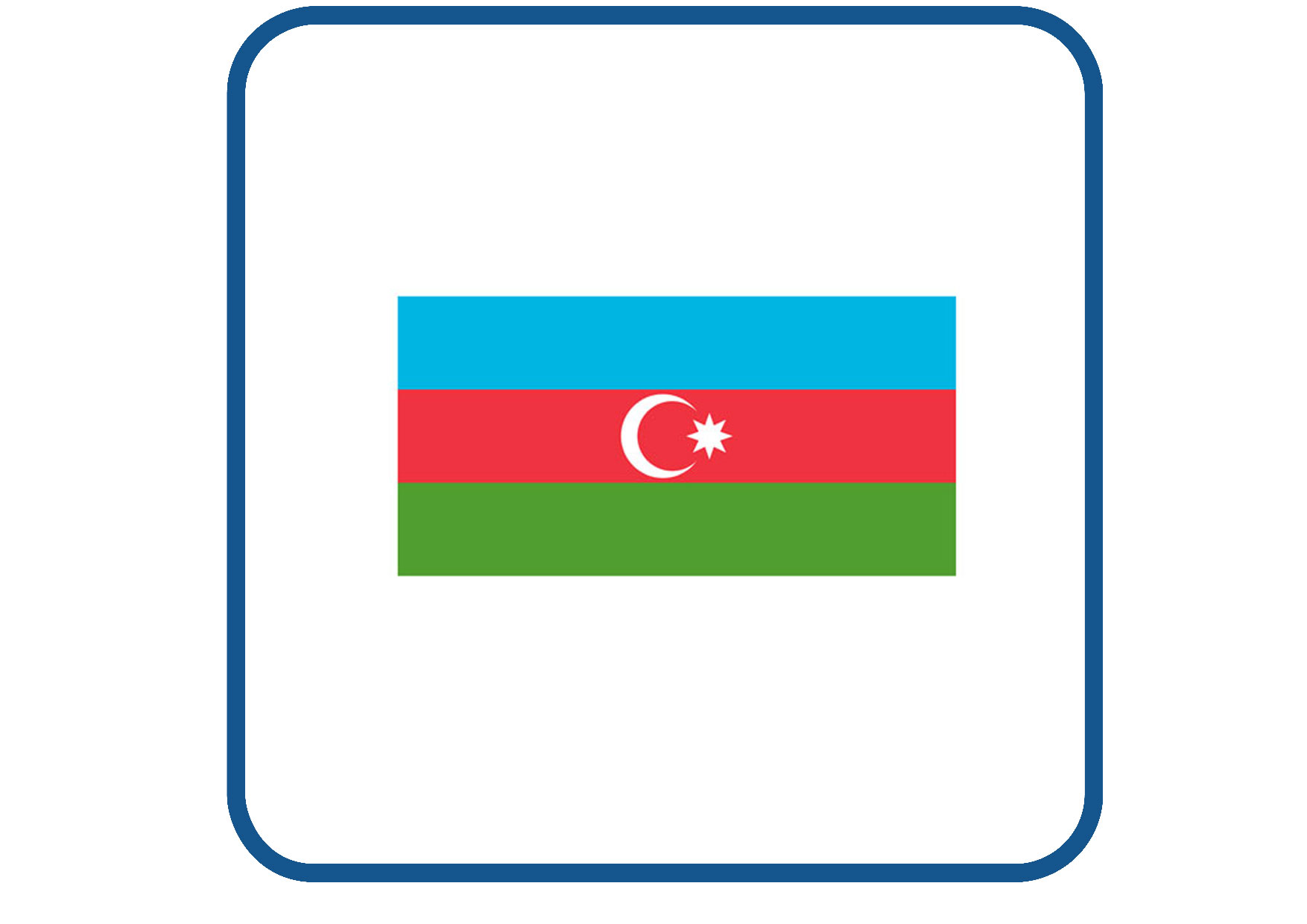 Azerbeidzjan vlag sticker