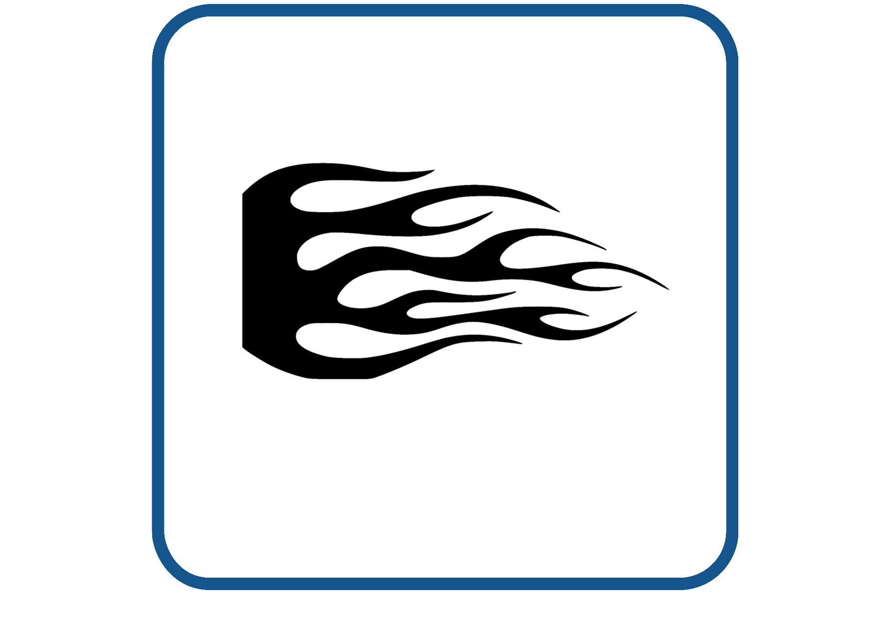 Vlammen design 41 sticker