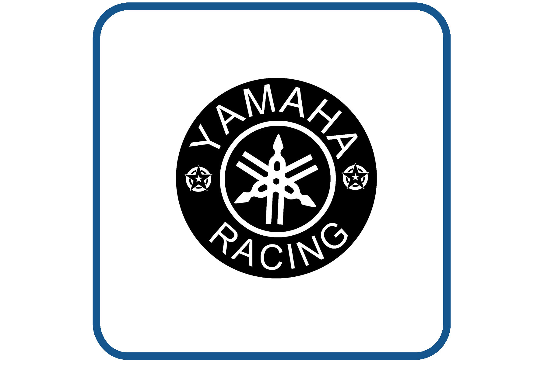 Yamaha racing rond sticker