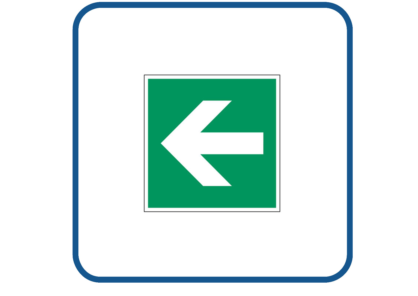 Pijl links sticker