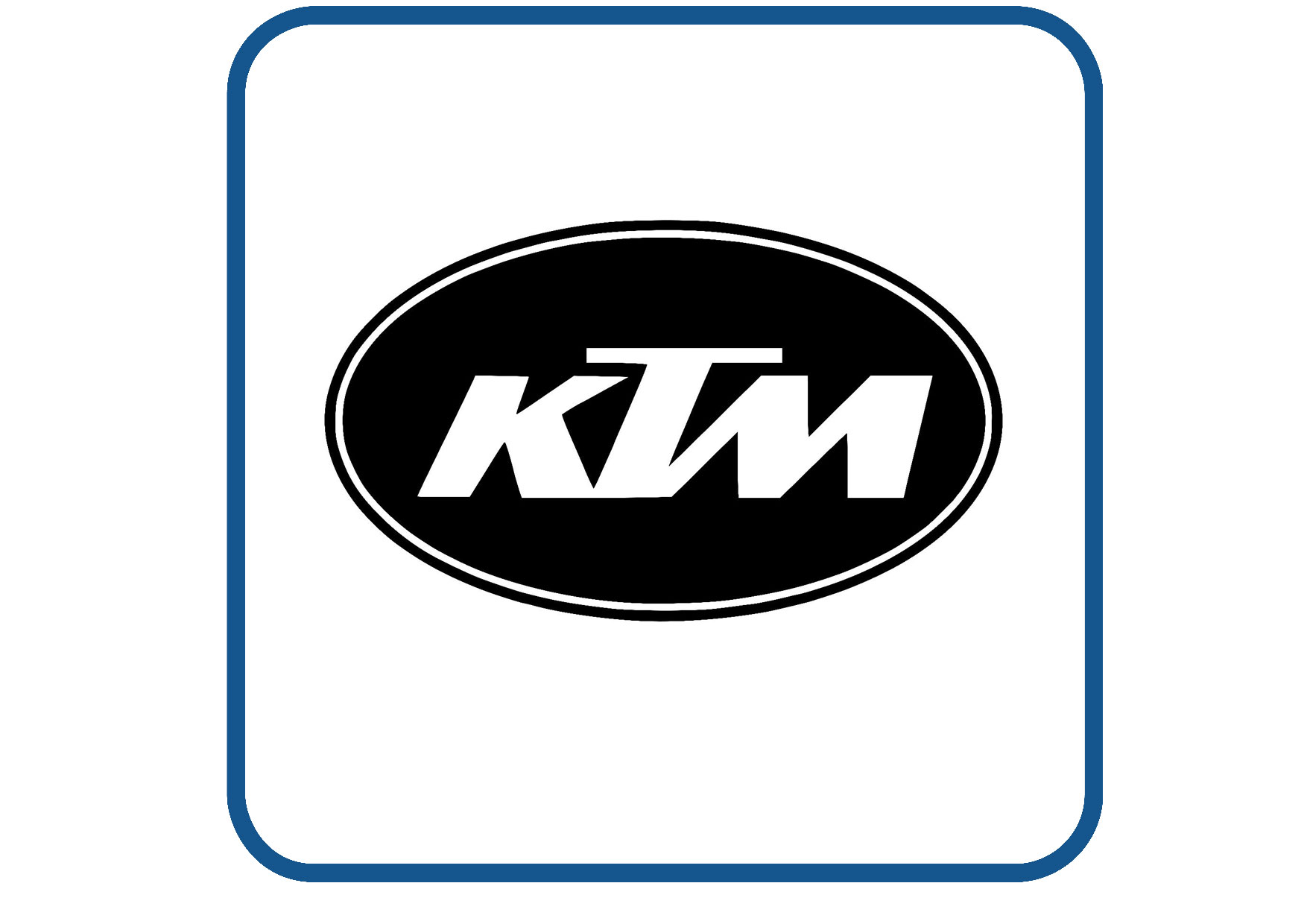 KTM ovale logo sticker