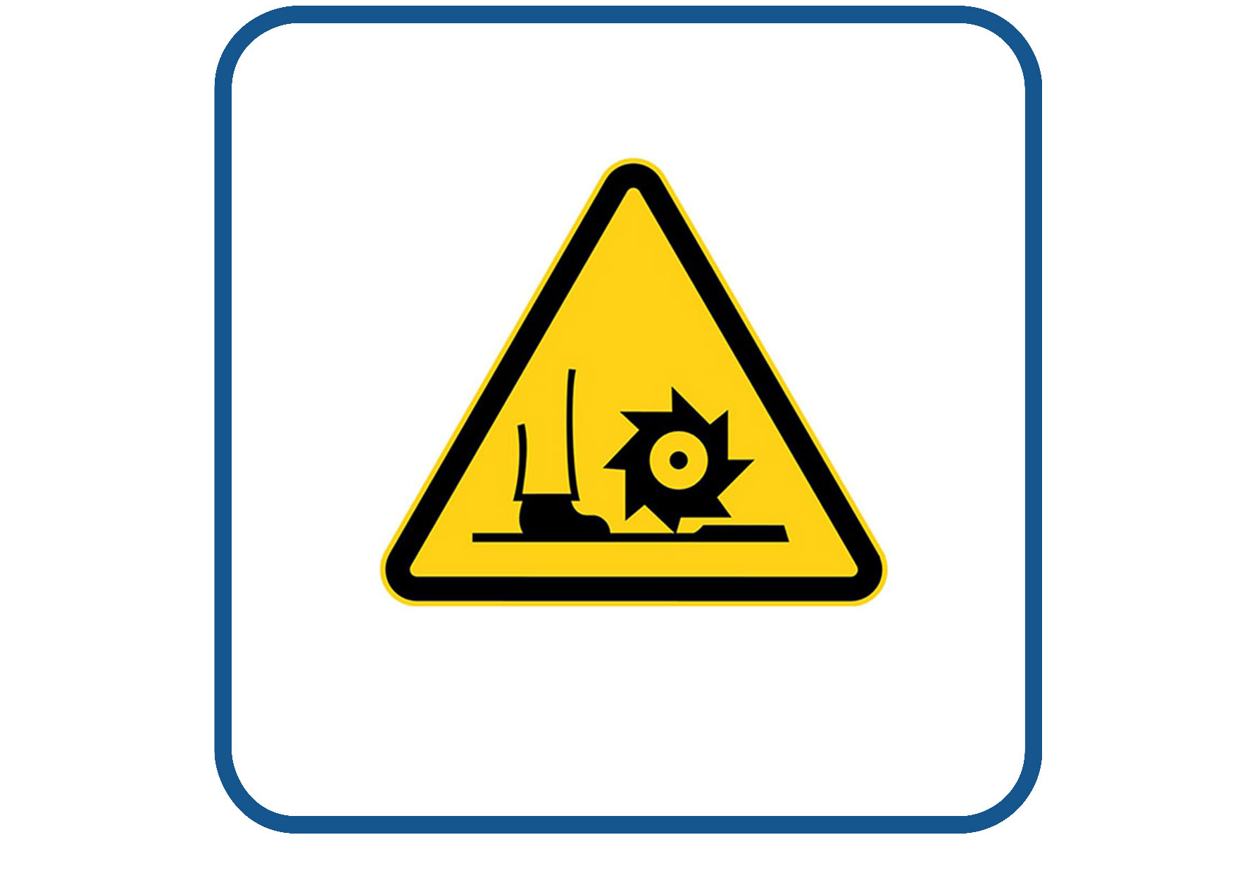 Voet kan gegrepen worden sticker