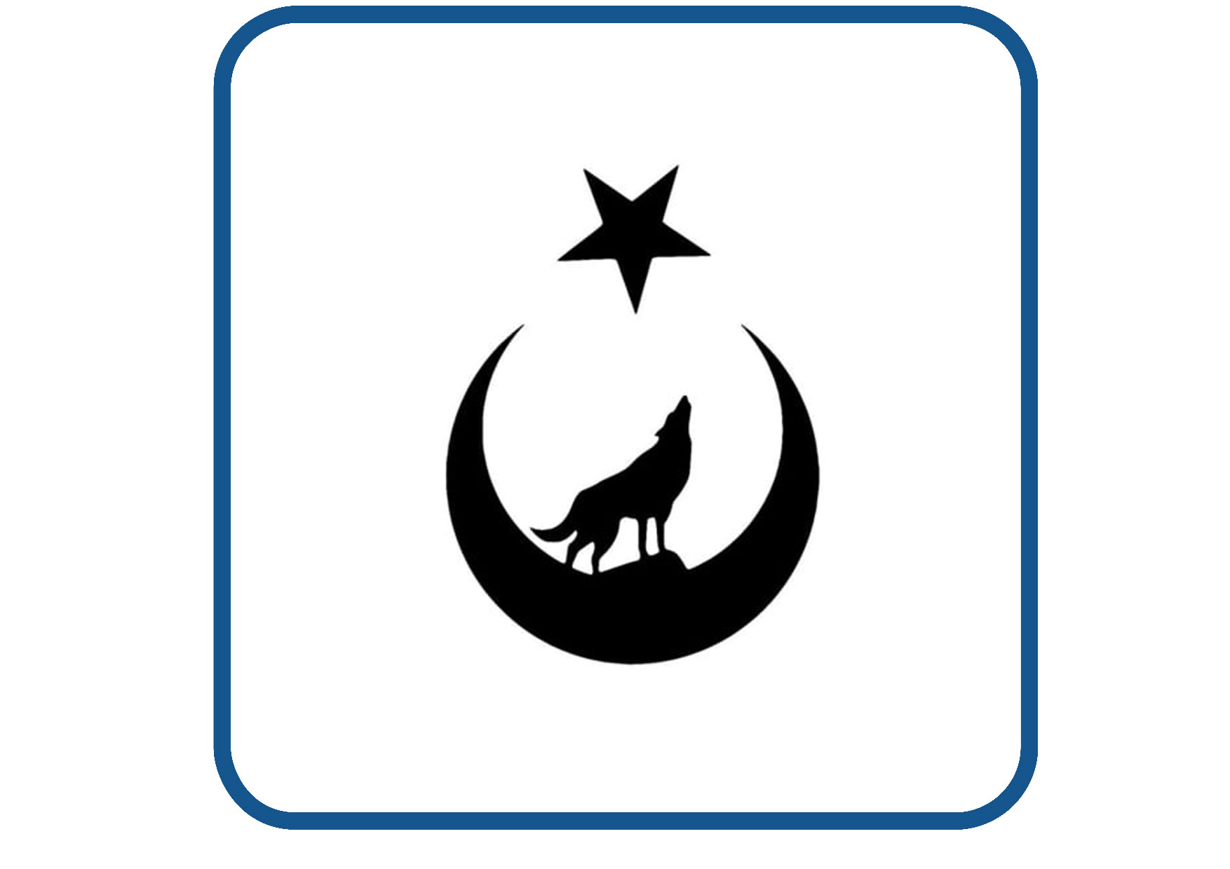 Bozkurt bayrak design 2 sticker