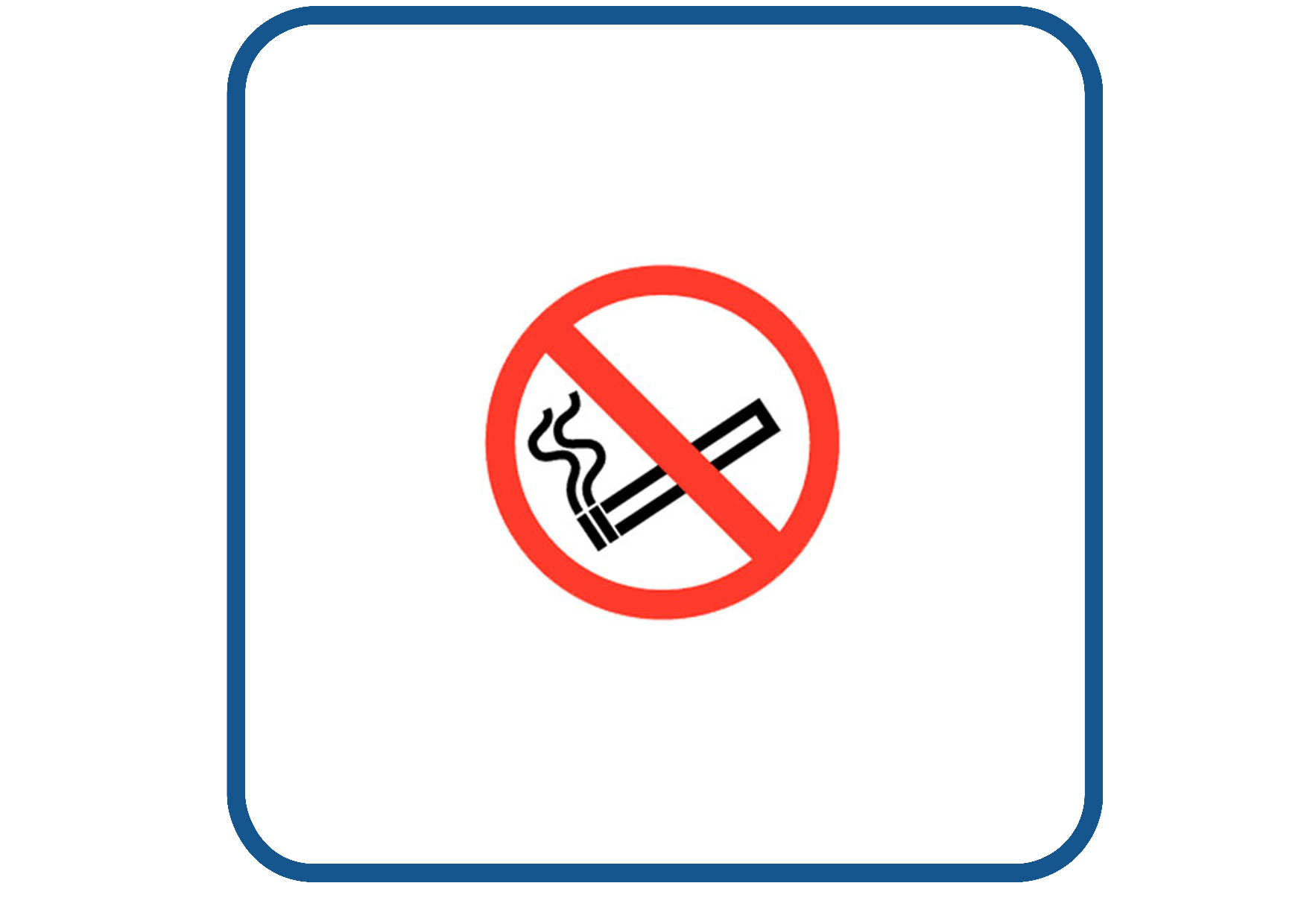 Roken verboden sticker