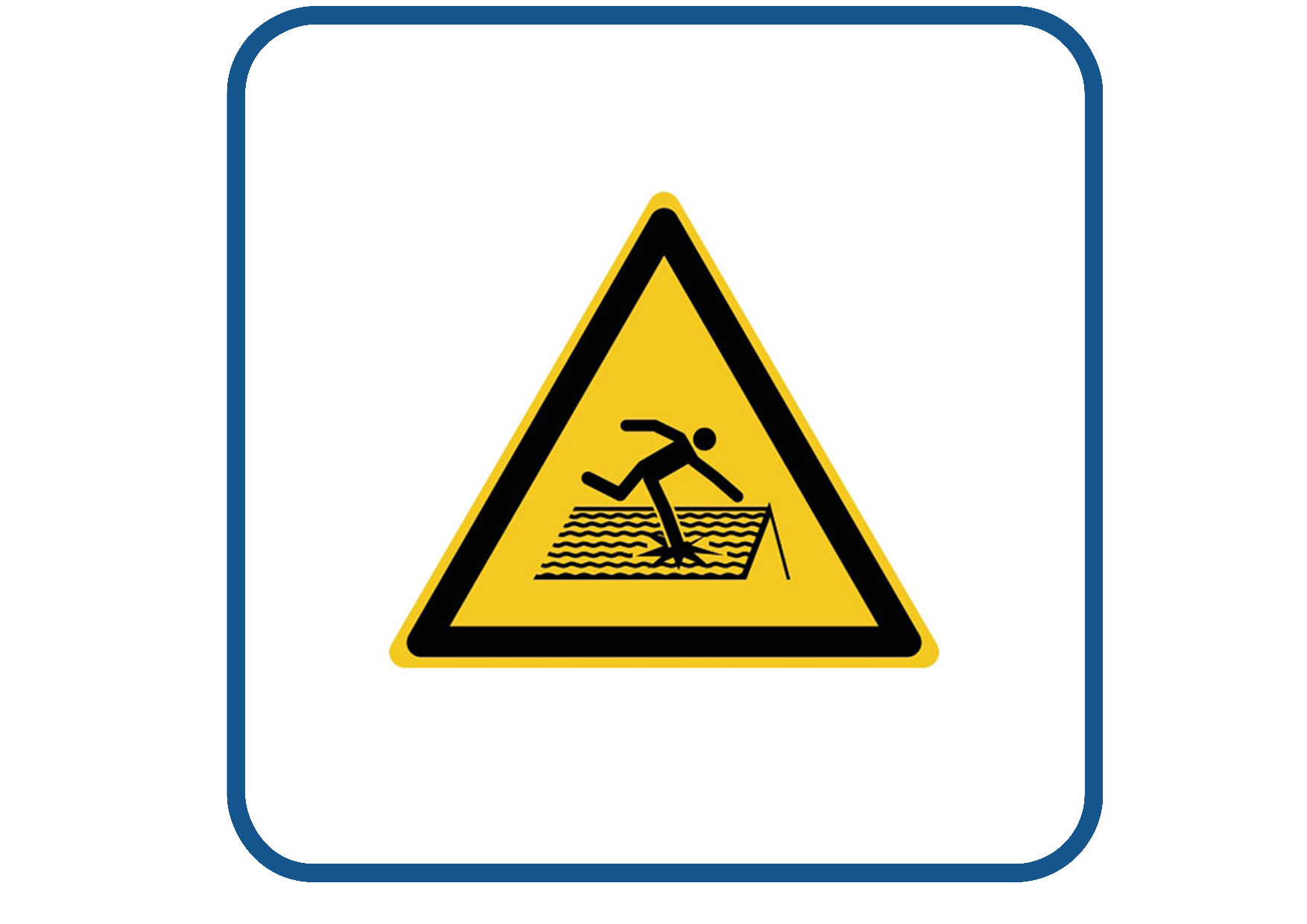 Onveilig dak sticker