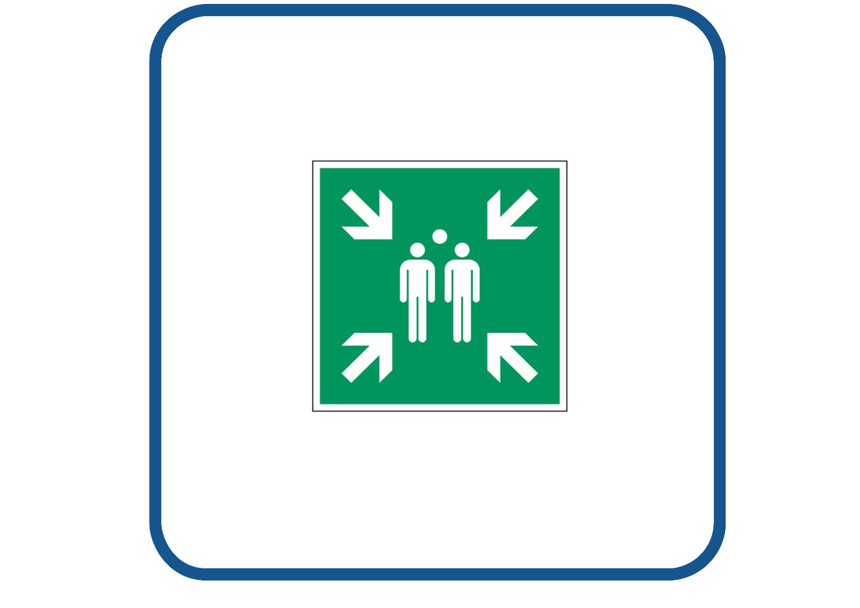 Verzamelpunt sticker
