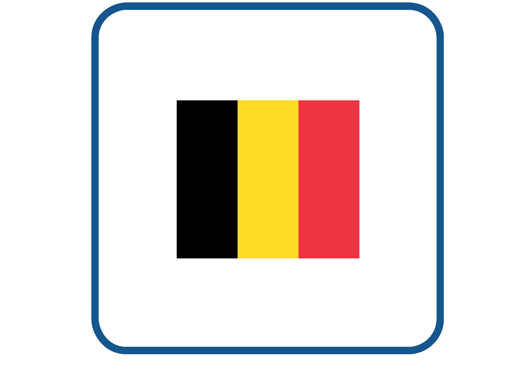 Belgie vlag sticker