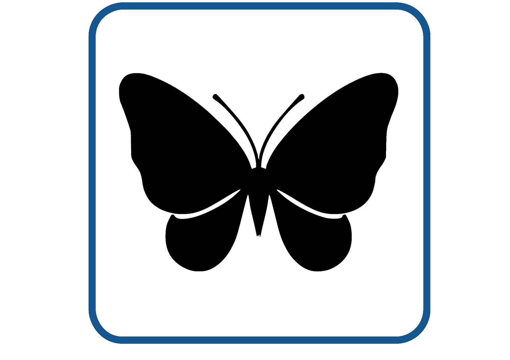 Vlinder design 13 sticker