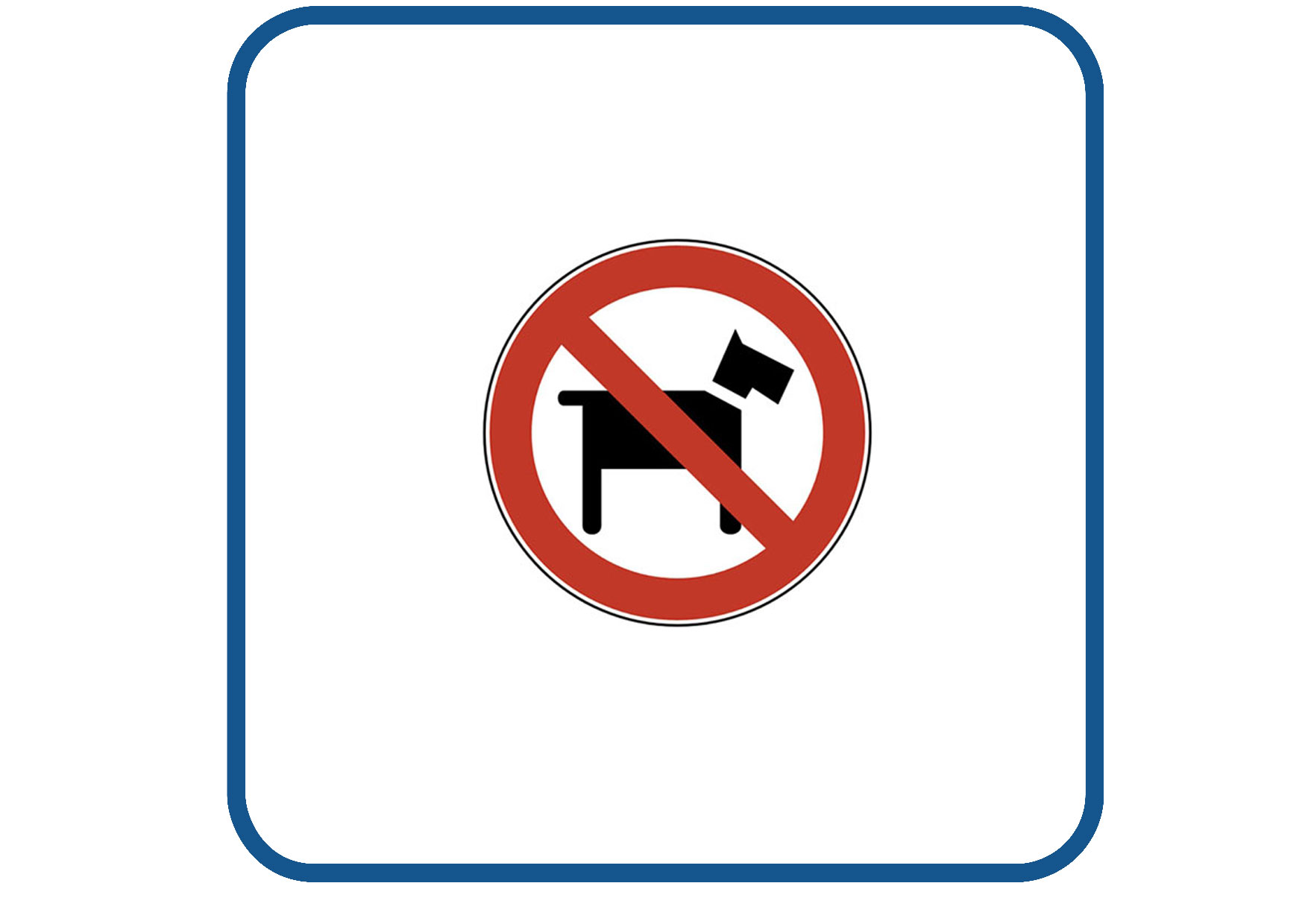 Honden niet gewenst sticker