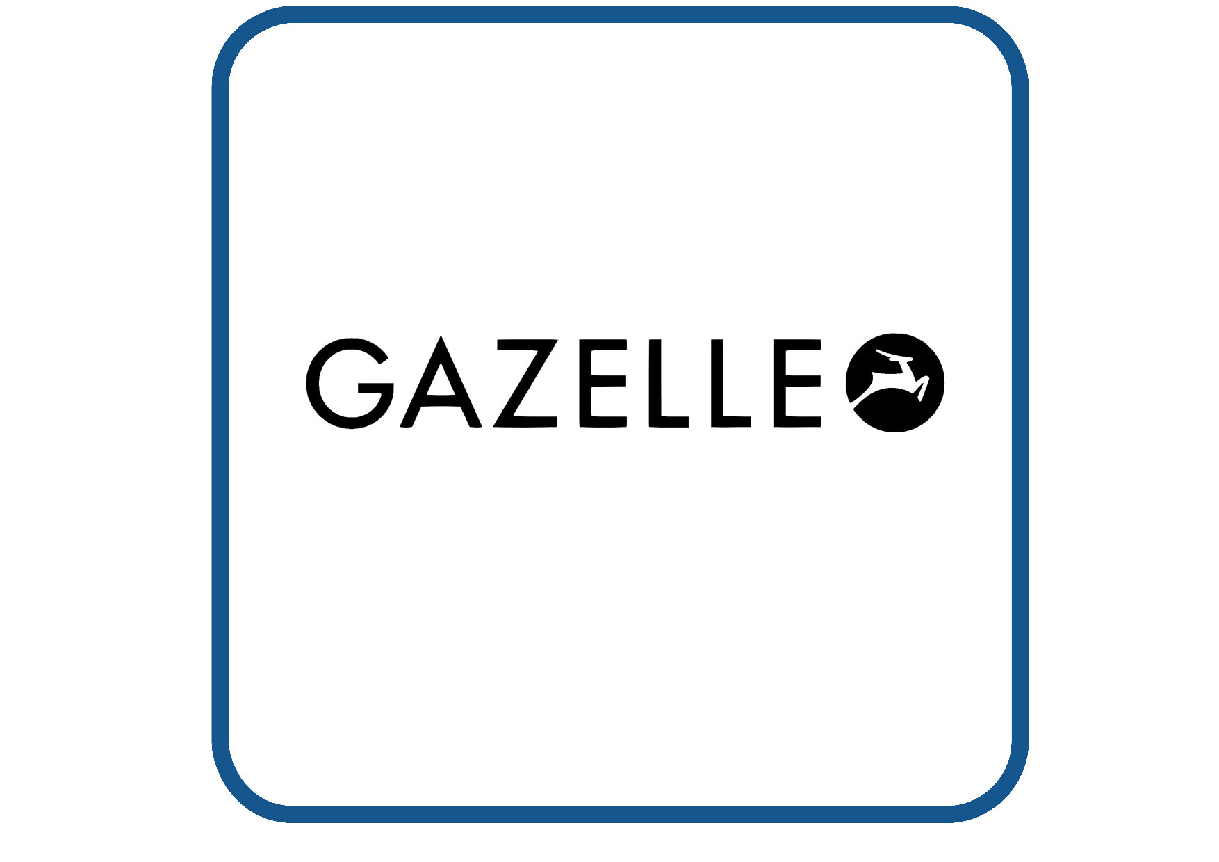 Gazelle met logo sticker