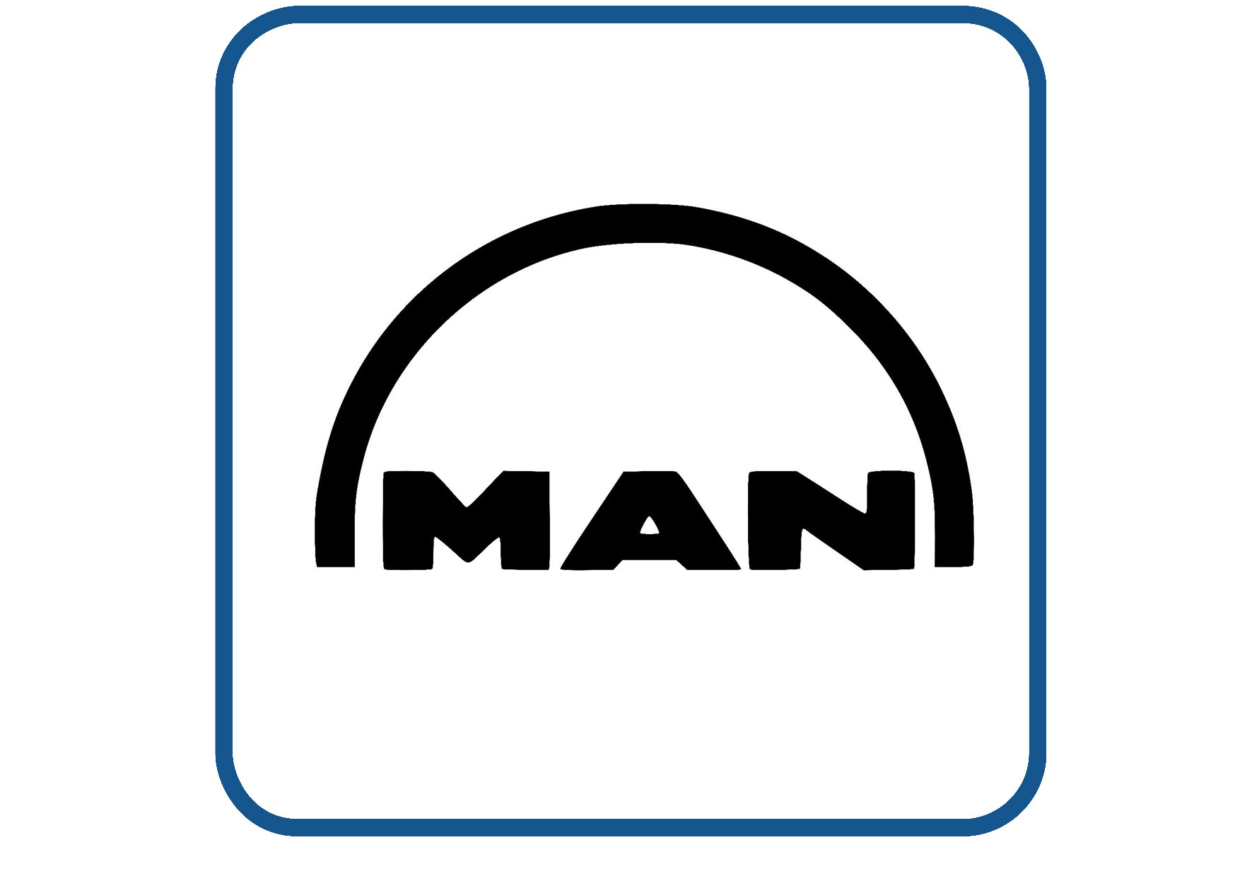 Man boog sticker