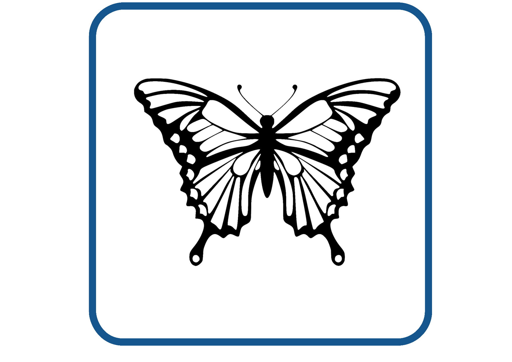 Vlinder design 25 sticker