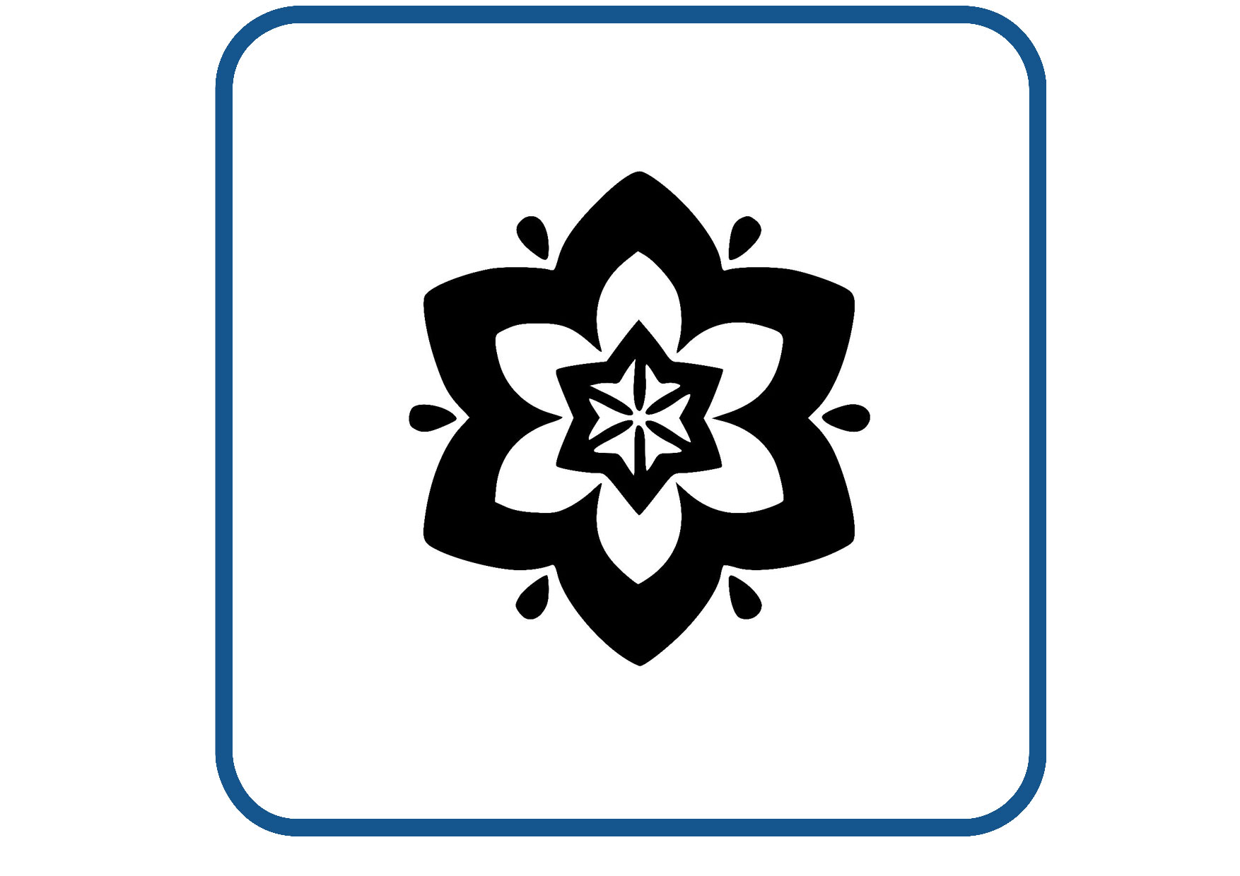 Bloem design 14 sticker