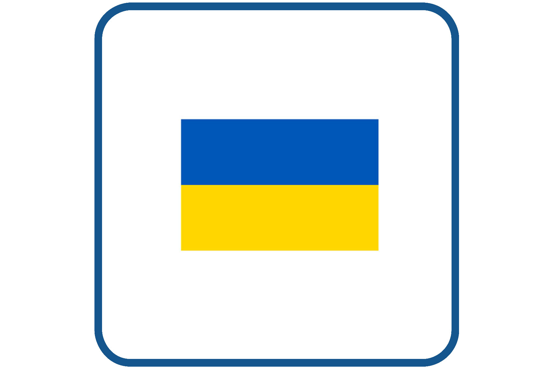 Ukraine vlag sticker