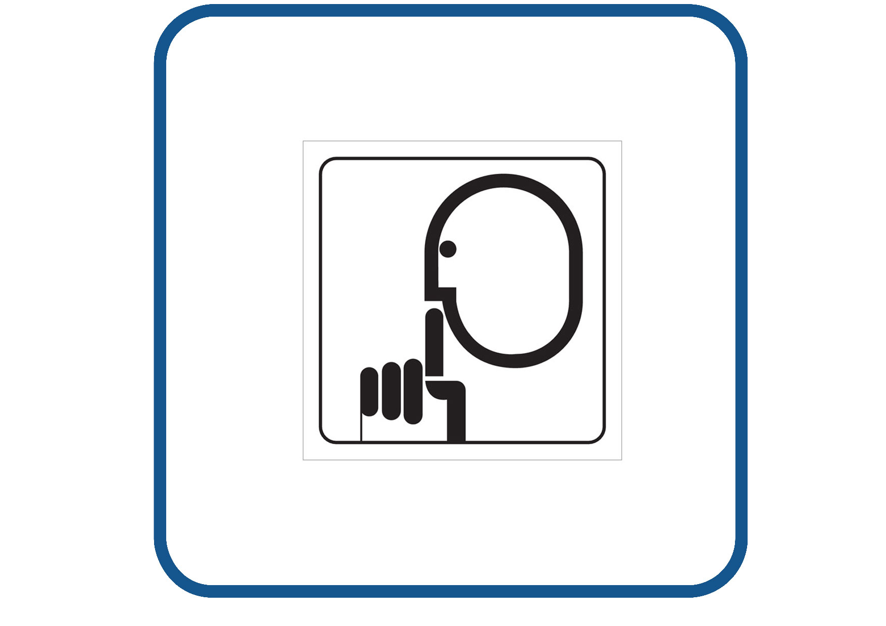Stilte sticker