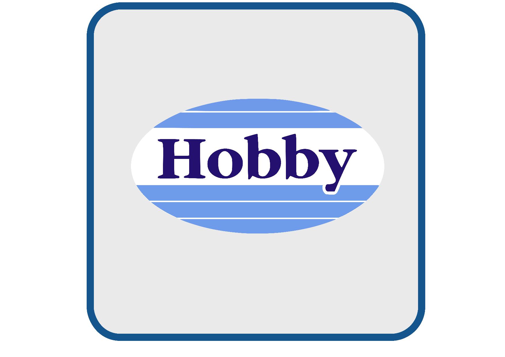 Hobby ovaal full colour caravan en camper sticker