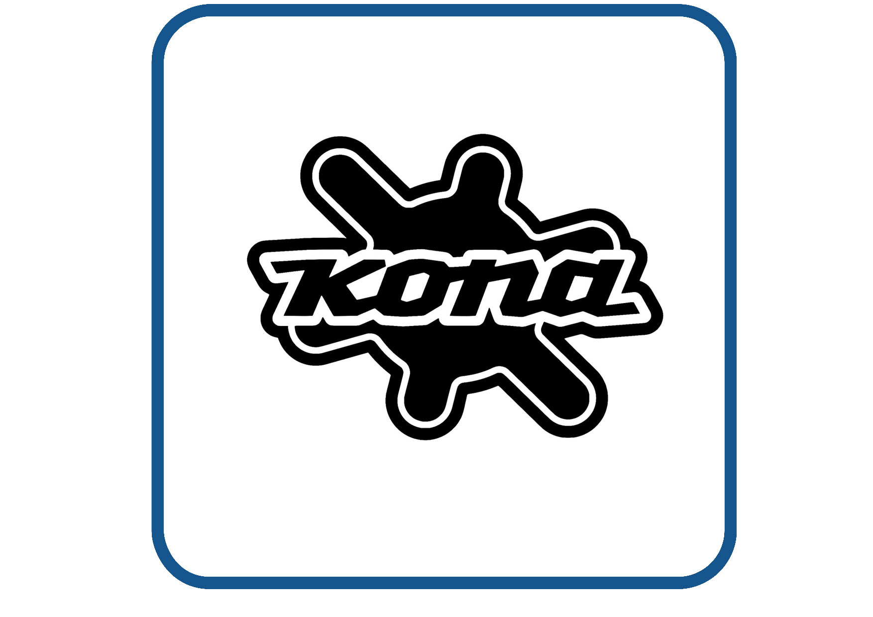 Kona logo design 1 sticker