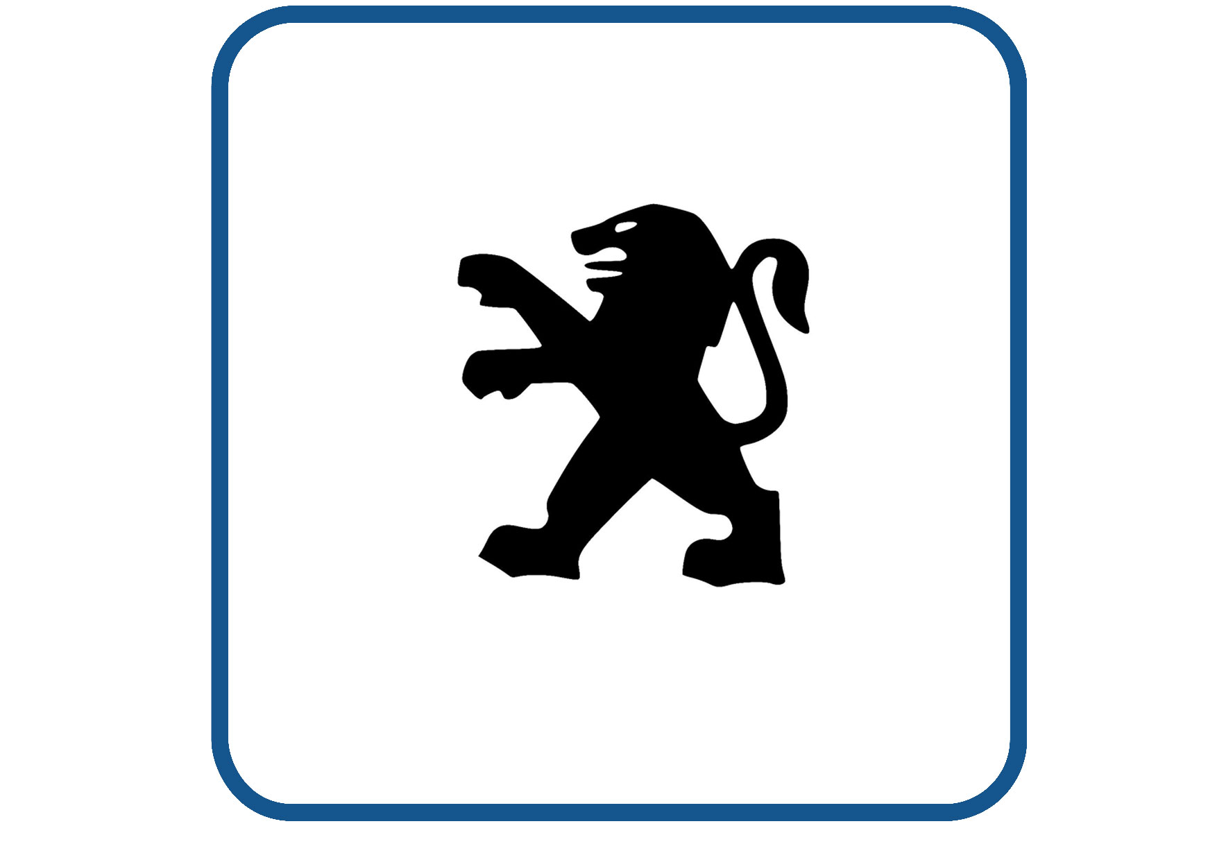 Peugeot logo sticker