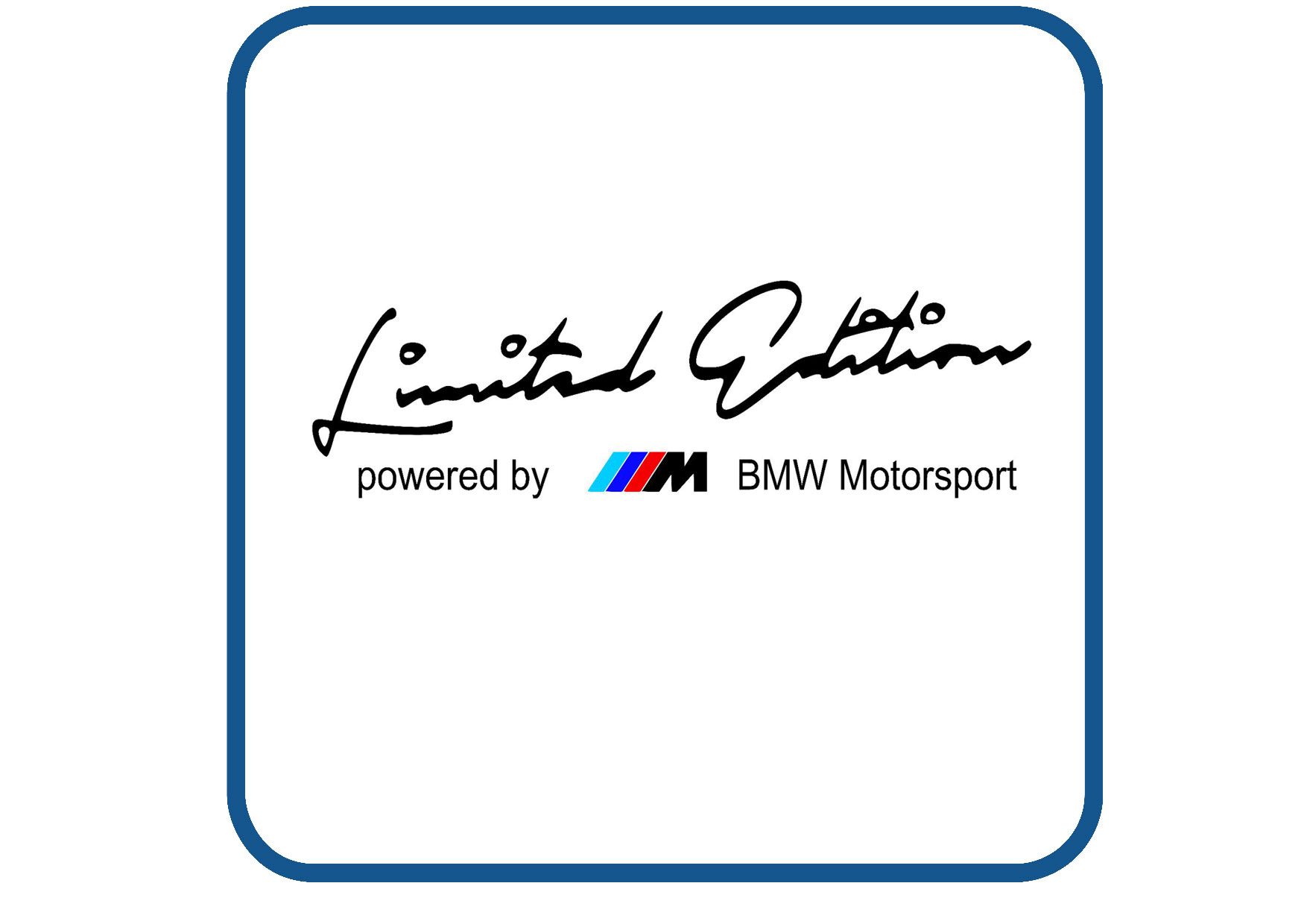 BMW Limited Edition sticker