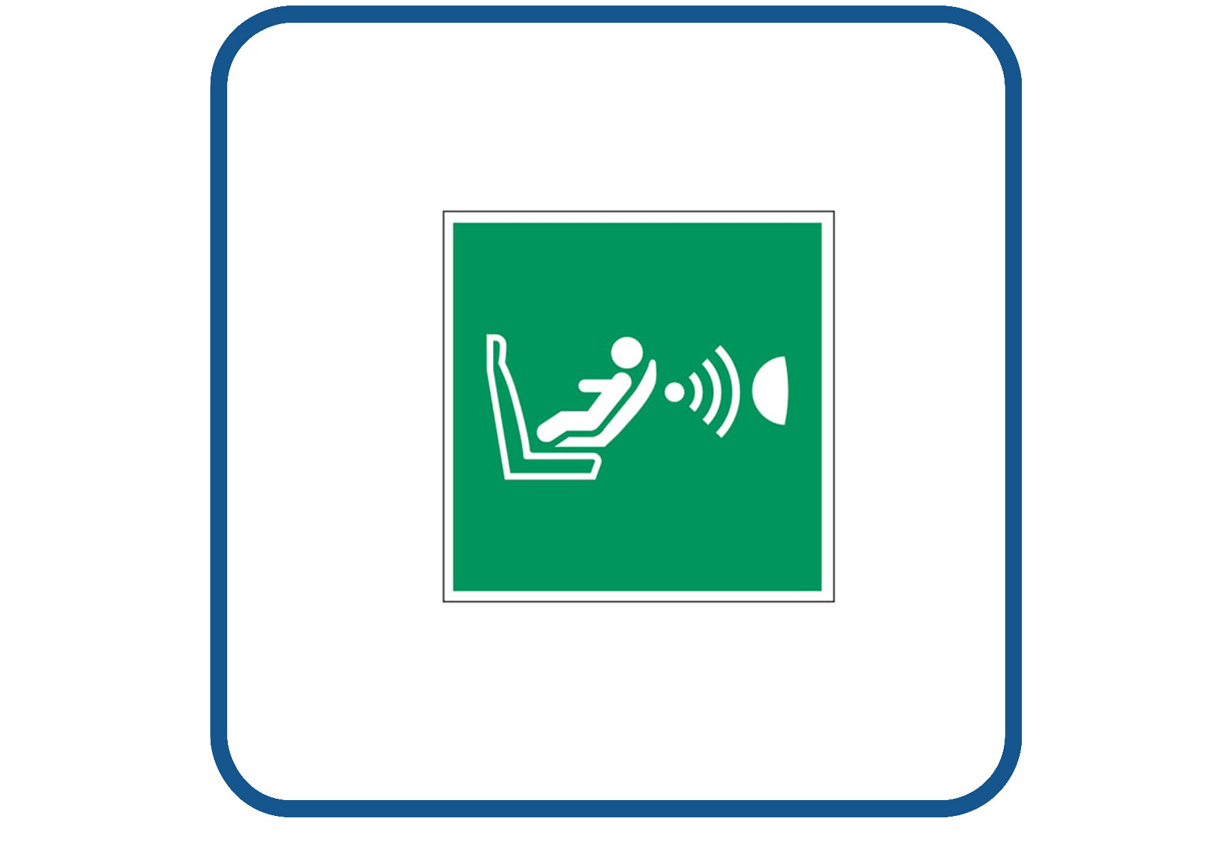 Detectie kinderstoel sticker